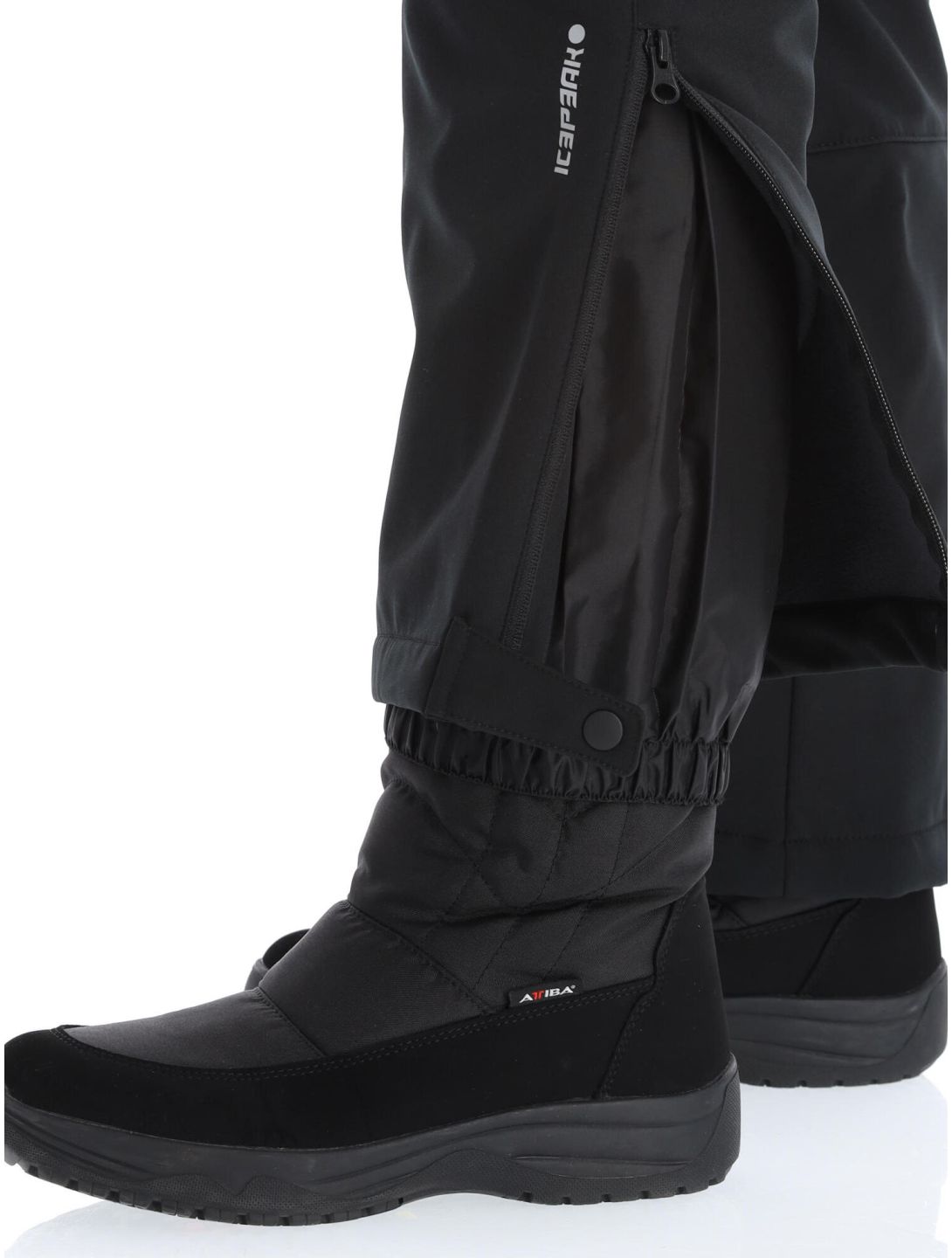 Icepeak, Frechen softshell skibroek kort model dames Black zwart 