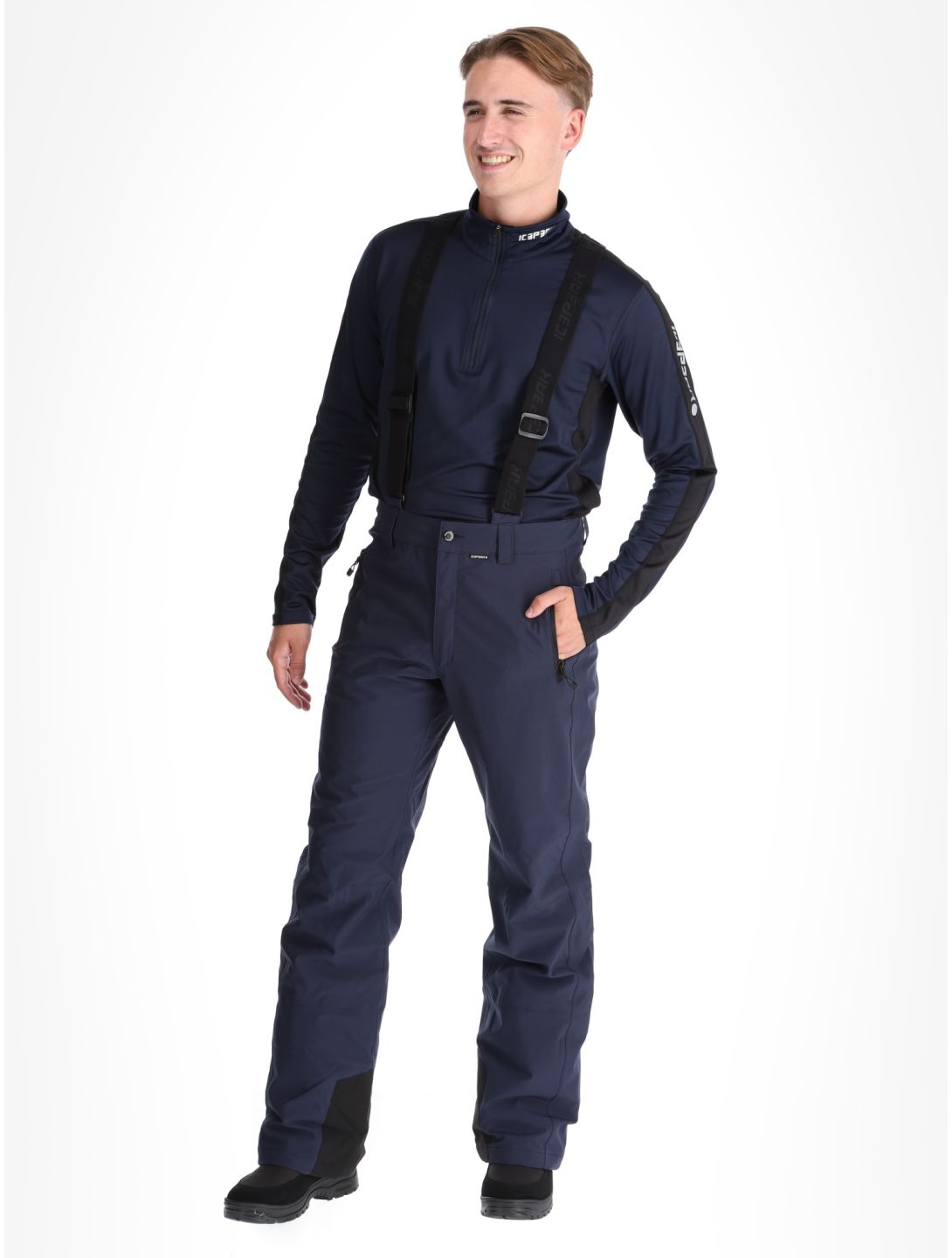 Icepeak, Freiberg BA Skibroek Gevoerd heren Dark Blue Blauw 