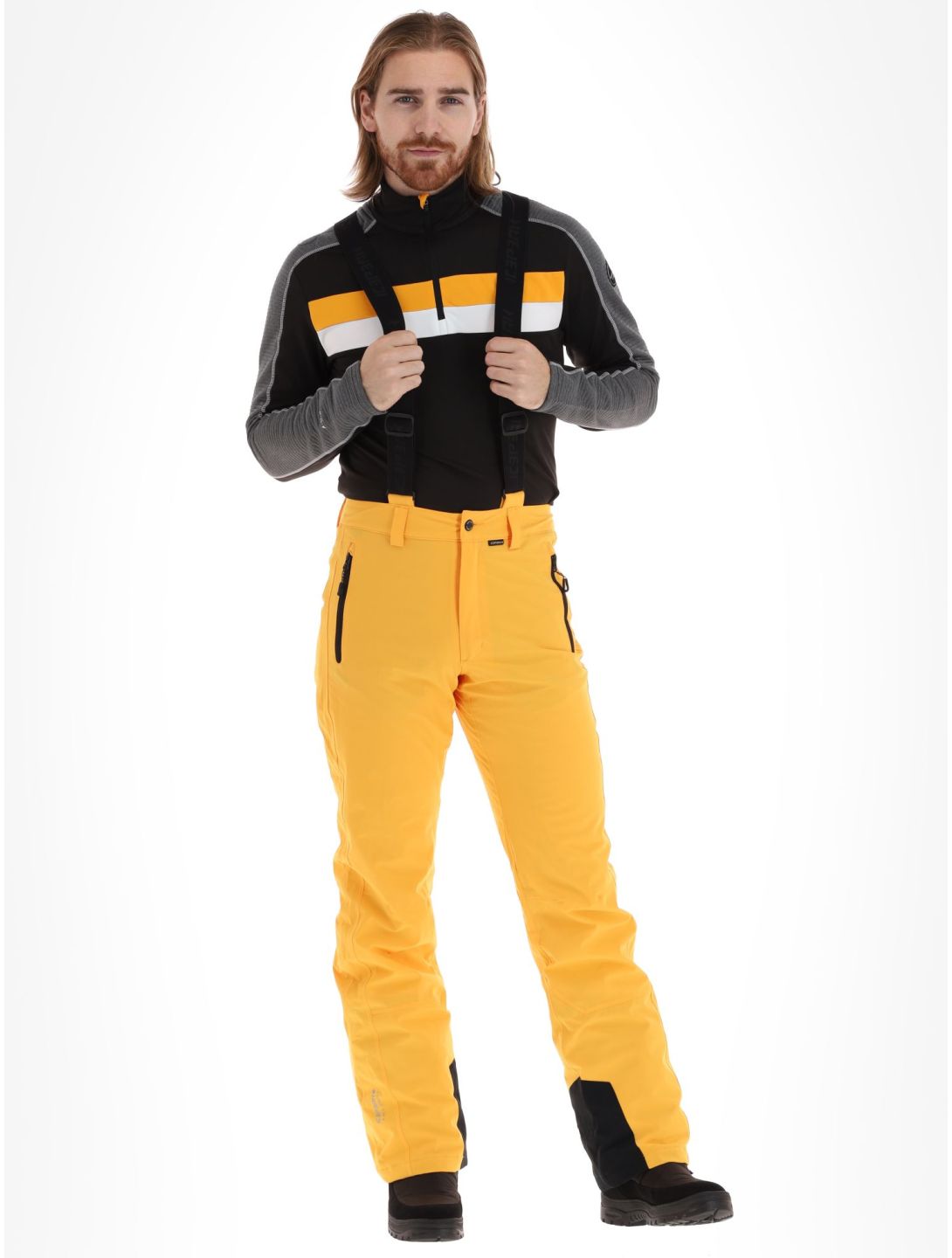 Icepeak, Freiberg skibroek lang model heren Yellow geel 