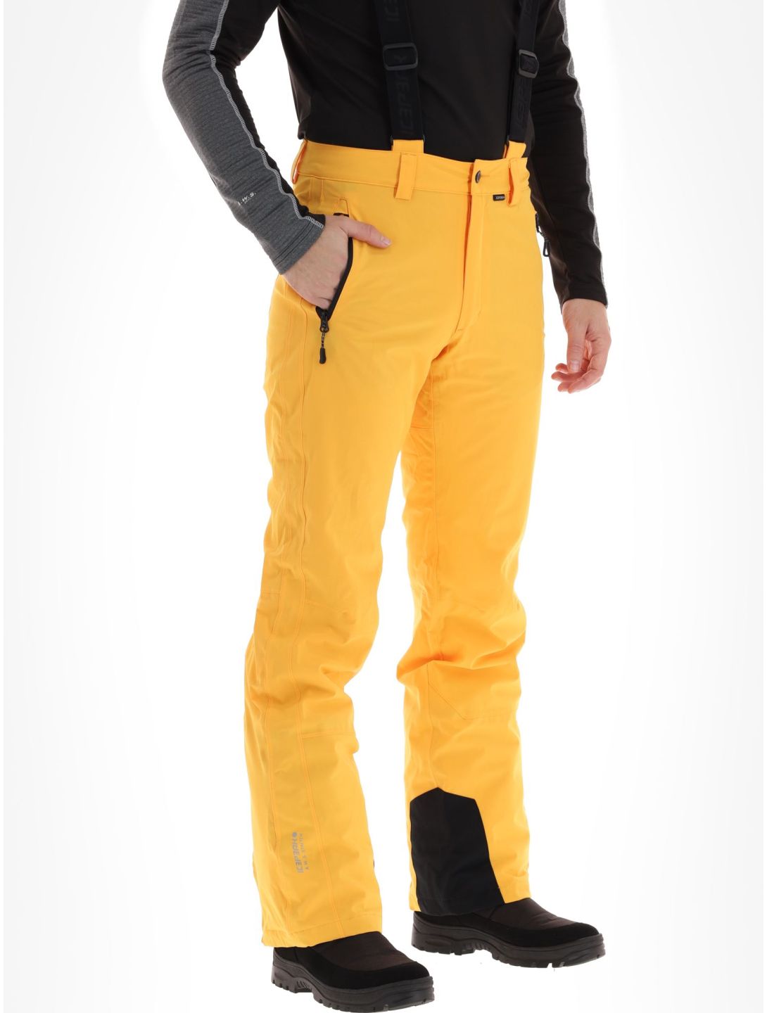 Icepeak, Freiberg skibroek lang model heren Yellow geel 