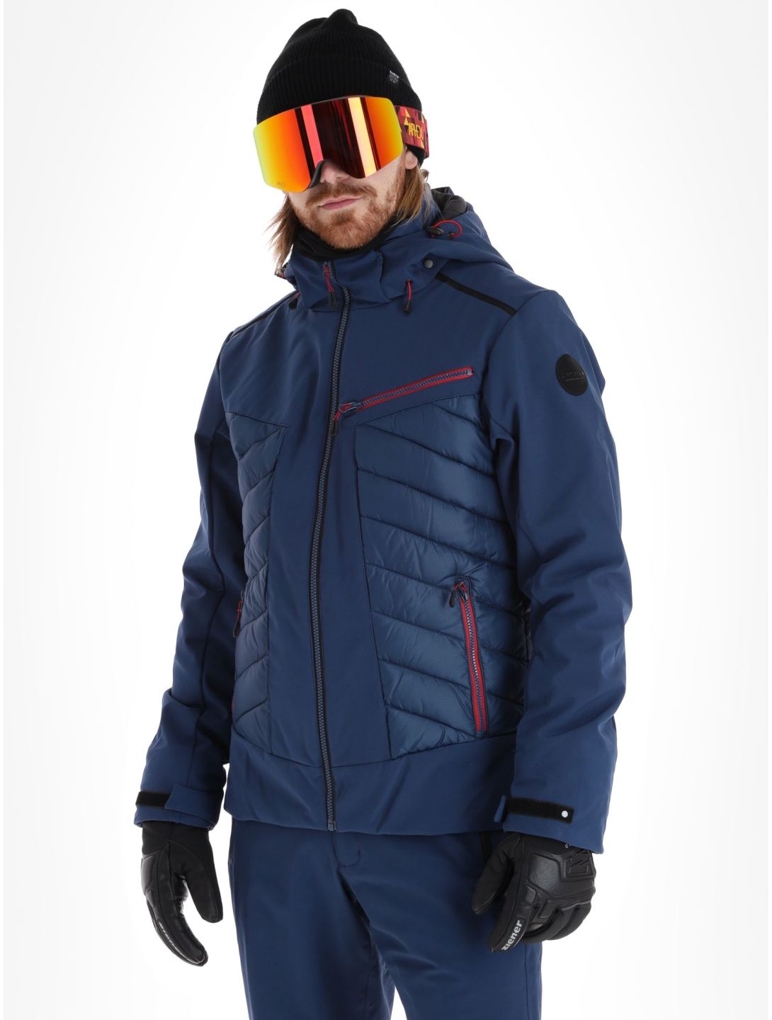 Icepeak, Fremont AA Jas gevoerd heren Dark Blue Blauw 