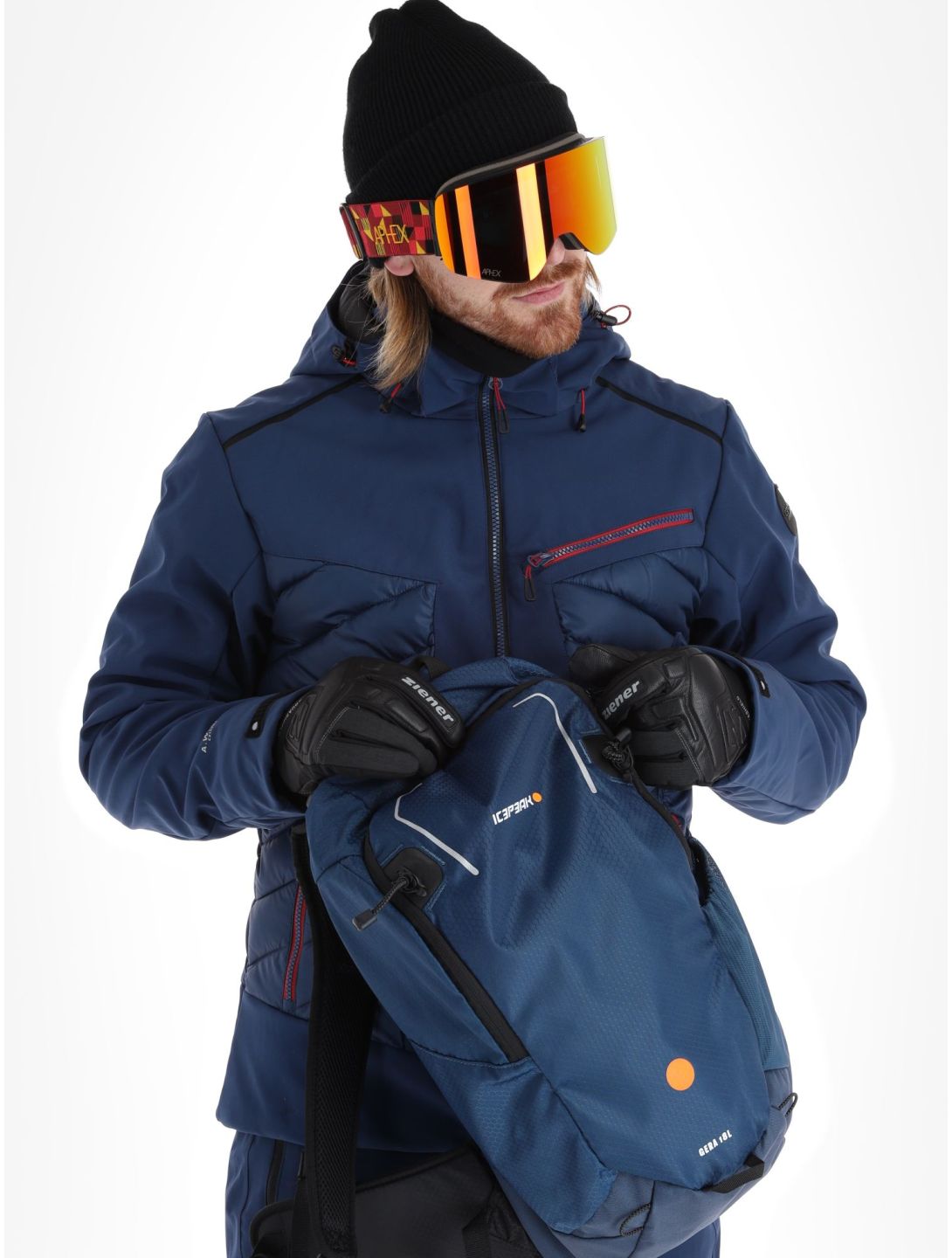 Icepeak, Fremont AA Jas gevoerd heren Dark Blue Blauw 