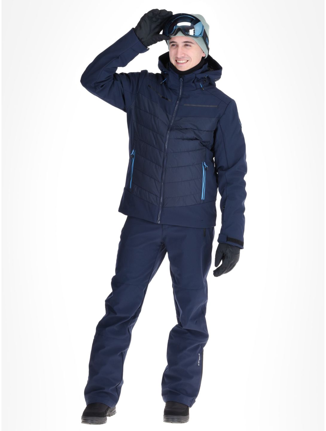 Icepeak, Fremont AA Jas gevoerd heren Dark Blue Blauw 