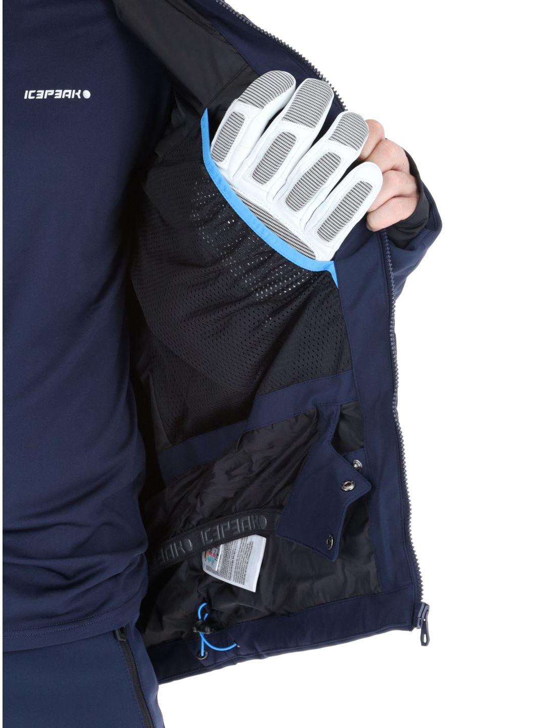 Icepeak, Fremont AA Jas gevoerd heren Dark Blue Blauw 