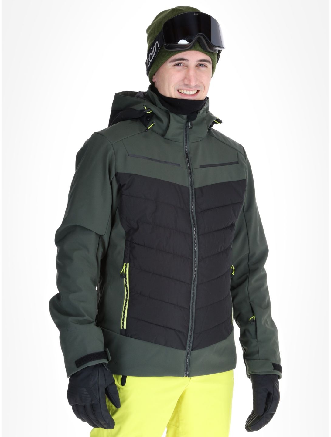 Icepeak, Fremont AA Jas gevoerd heren Dark Olive Groen 