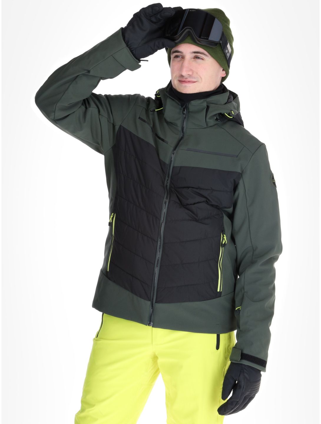 Icepeak, Fremont AA Jas gevoerd heren Dark Olive Groen 