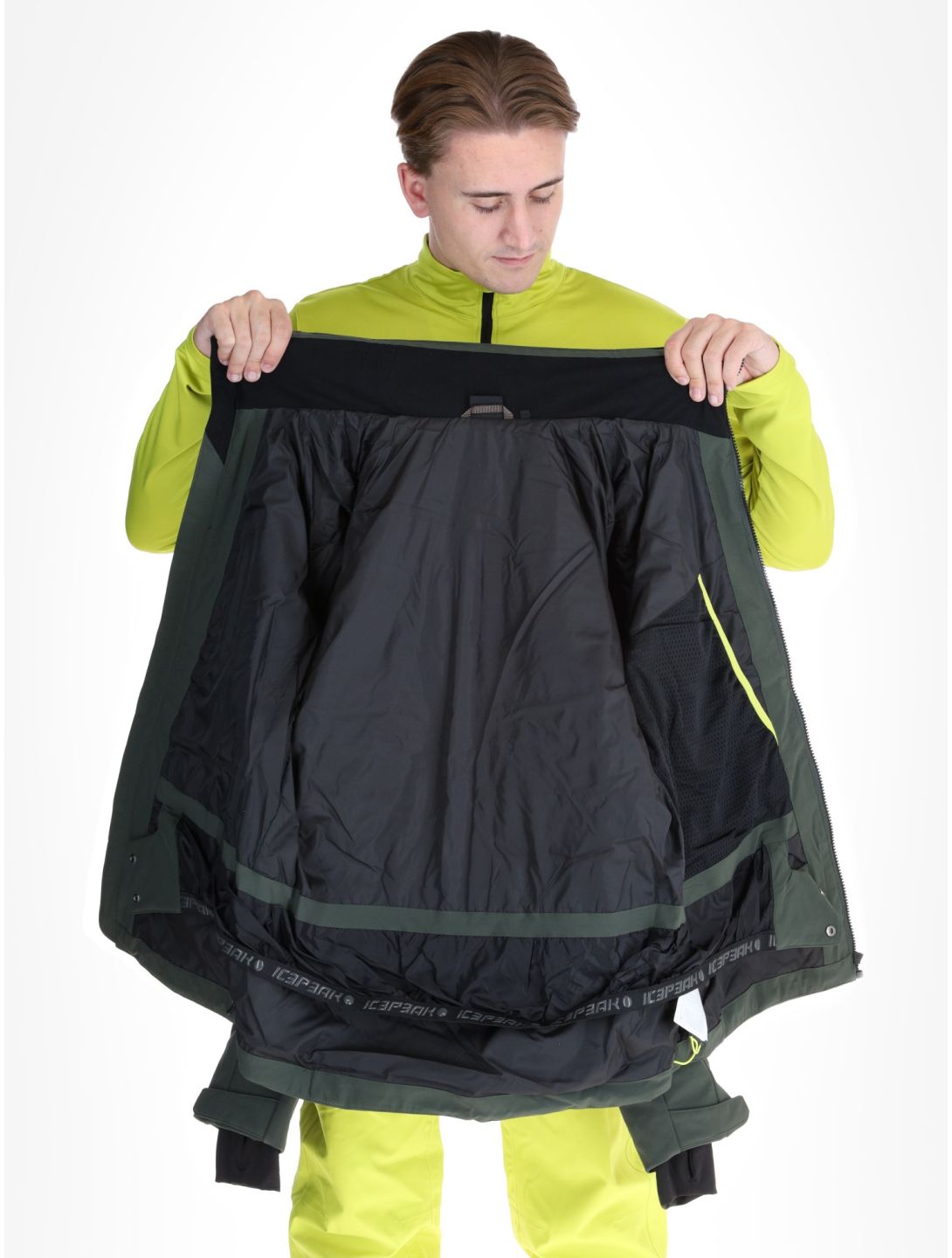 Icepeak, Fremont AA Jas gevoerd heren Dark Olive Groen 