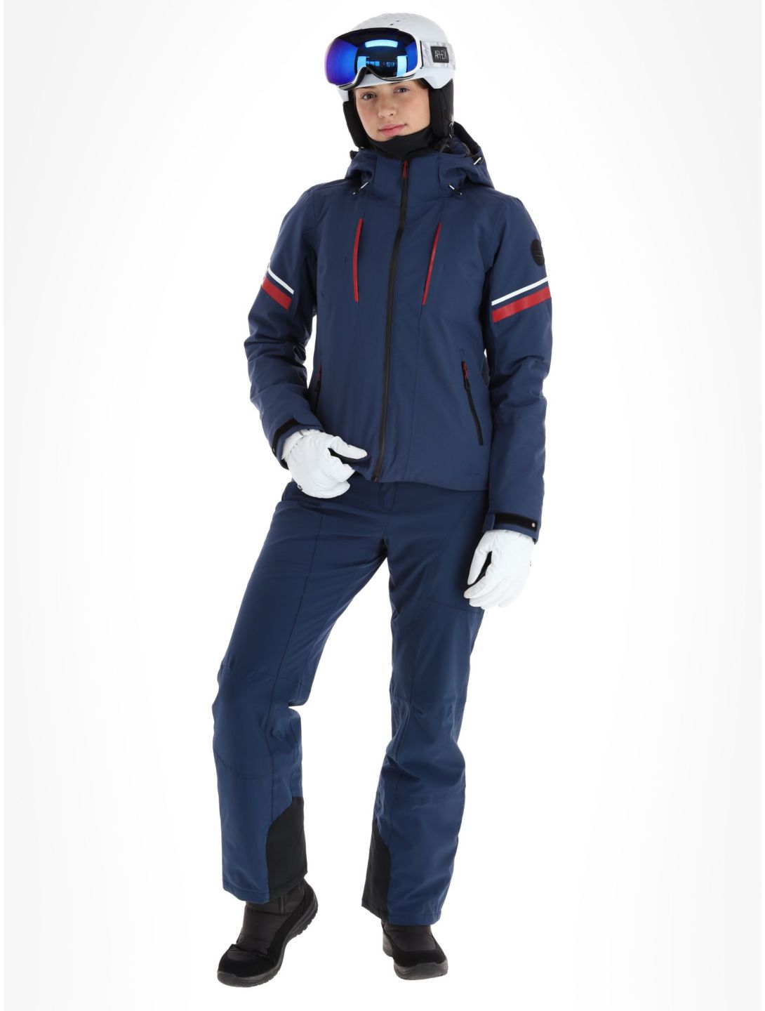 Icepeak, Friona AA Jas gevoerd dames Dark Blue Blauw 