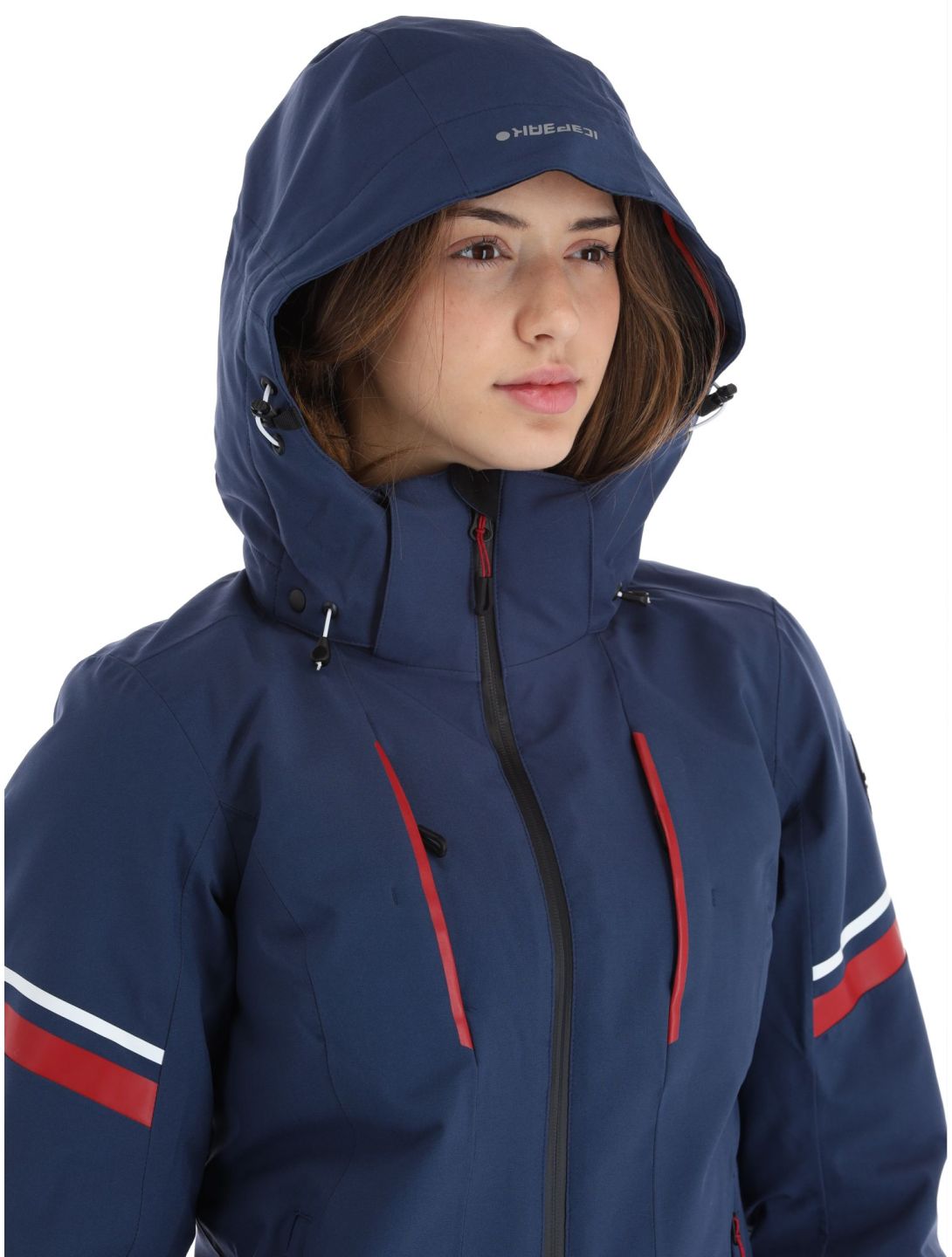 Icepeak, Friona AA Jas gevoerd dames Dark Blue Blauw 