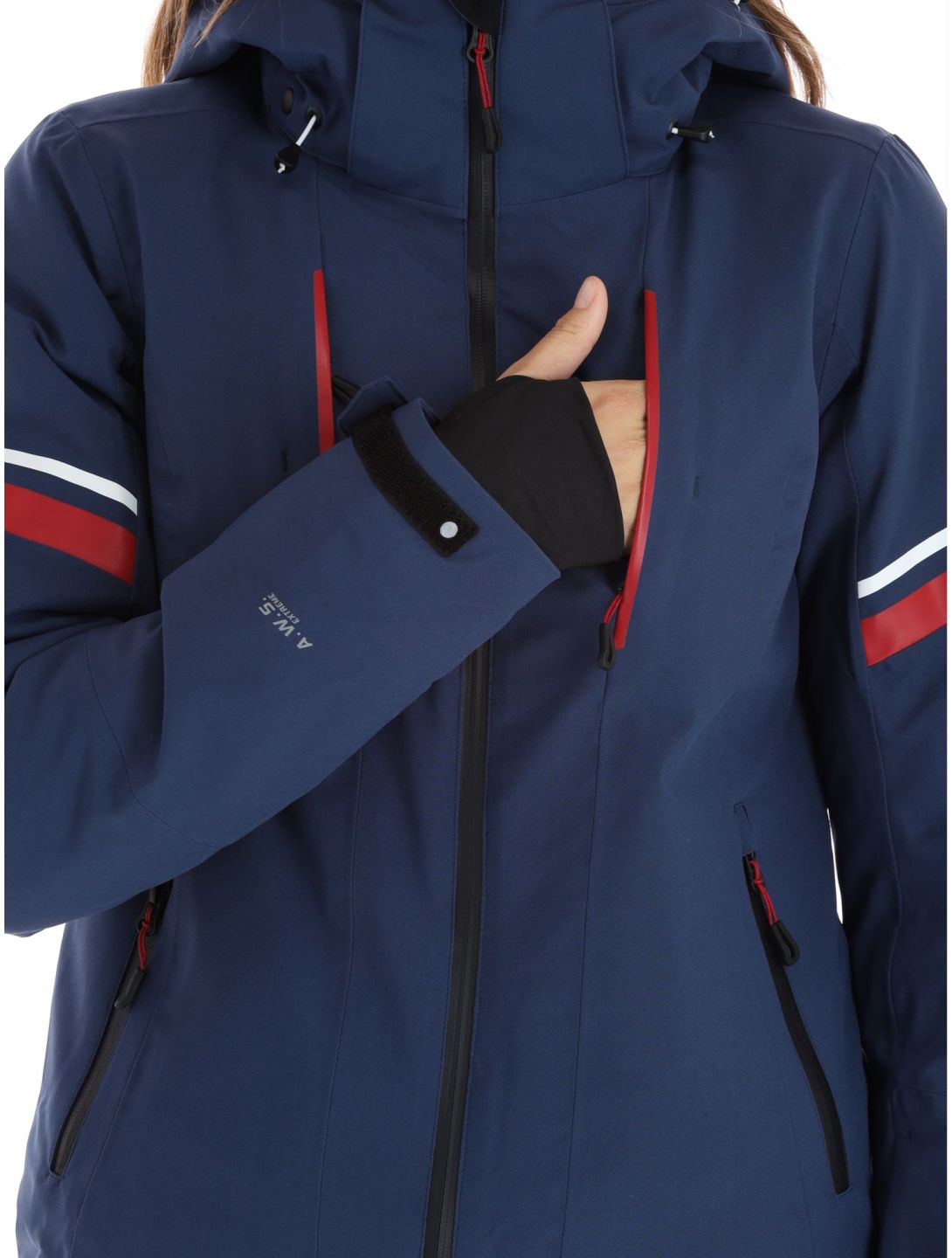 Icepeak, Friona AA Jas gevoerd dames Dark Blue Blauw 