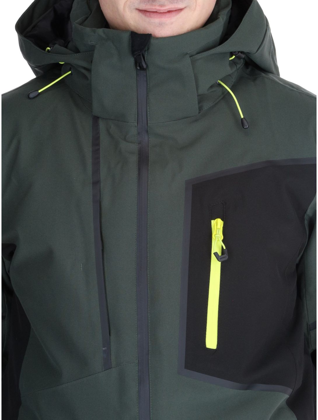 Icepeak, Frisco AA Jas gevoerd heren Dark Olive Groen 