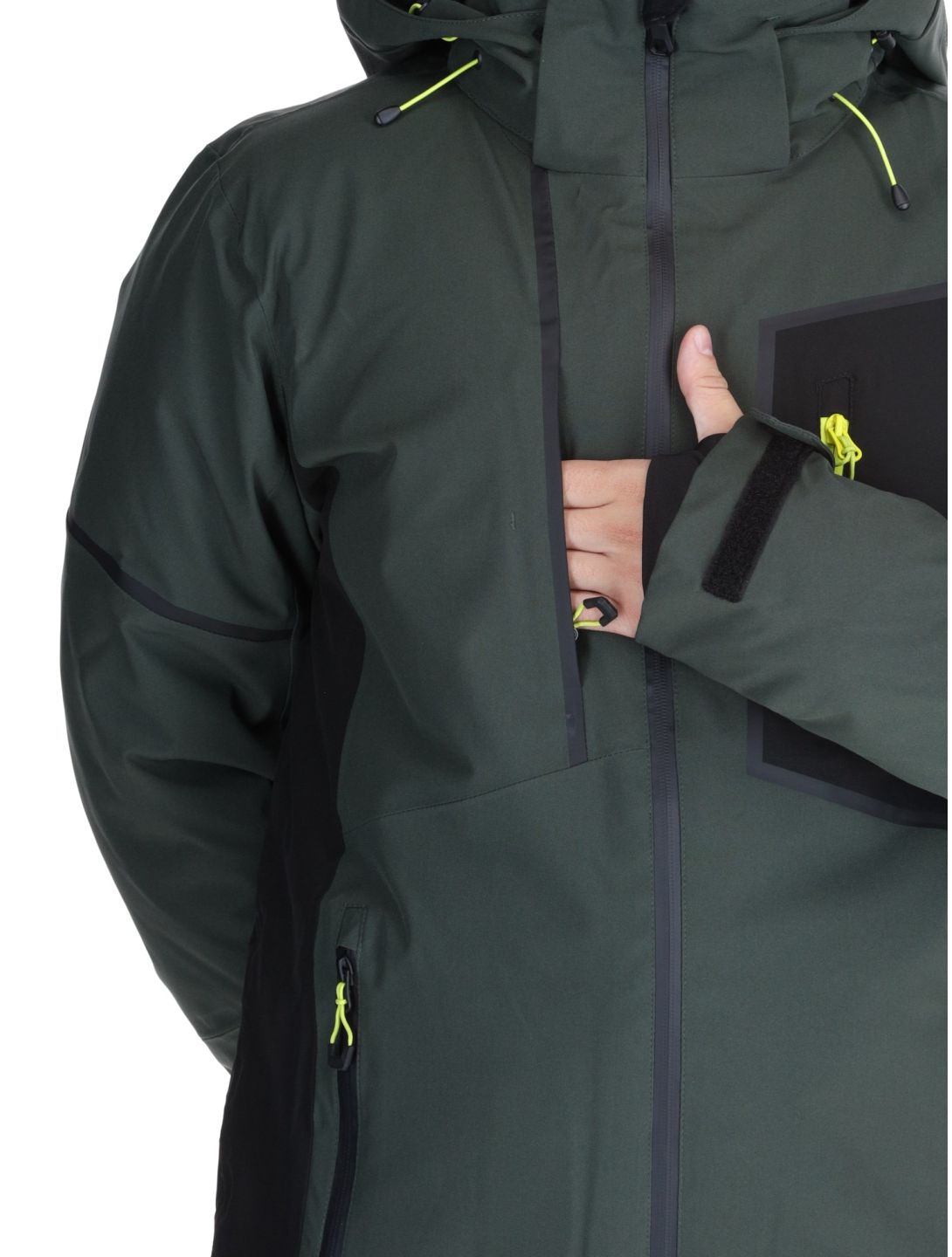 Icepeak, Frisco AA Jas gevoerd heren Dark Olive Groen 