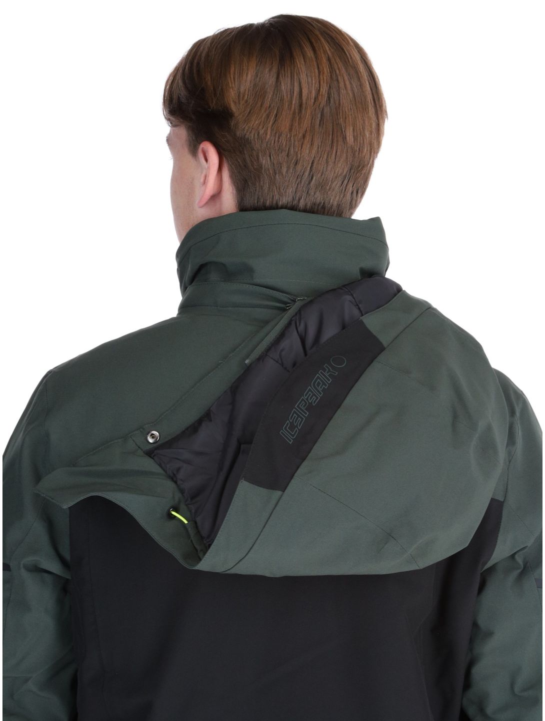 Icepeak, Frisco AA Jas gevoerd heren Dark Olive Groen 