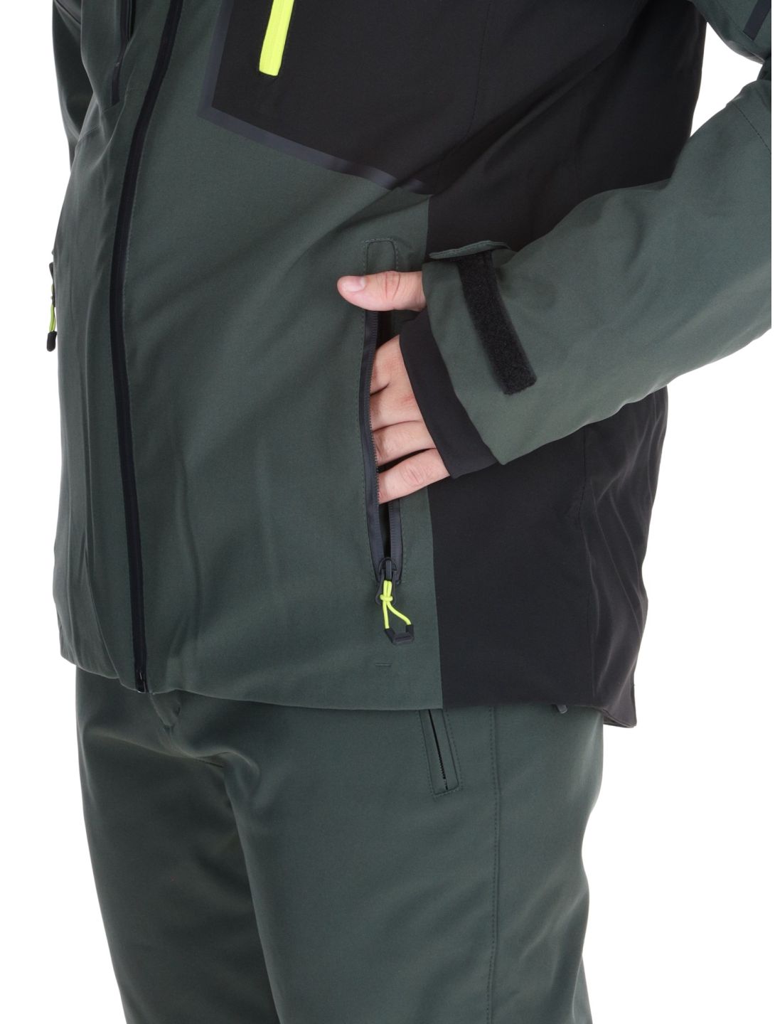 Icepeak, Frisco AA Jas gevoerd heren Dark Olive Groen 