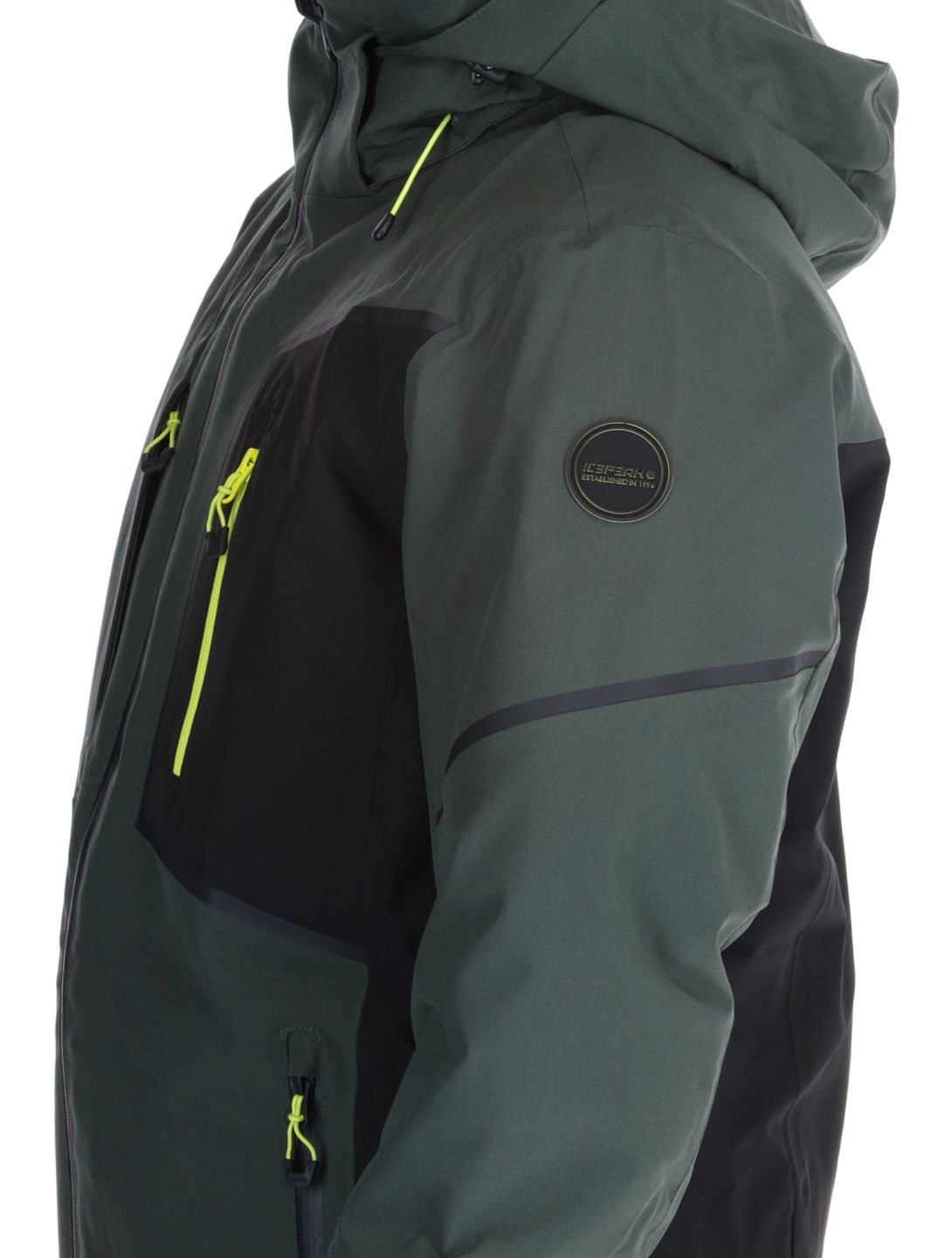 Icepeak, Frisco AA Jas gevoerd heren Dark Olive Groen 