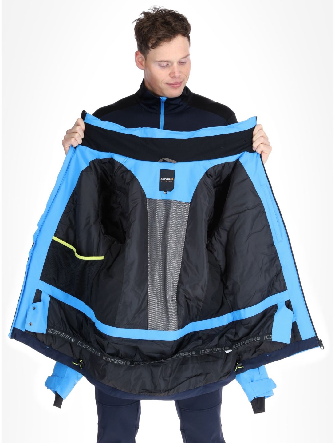 Icepeak, Frisco AA Jas gevoerd heren Sky Blue Blauw 