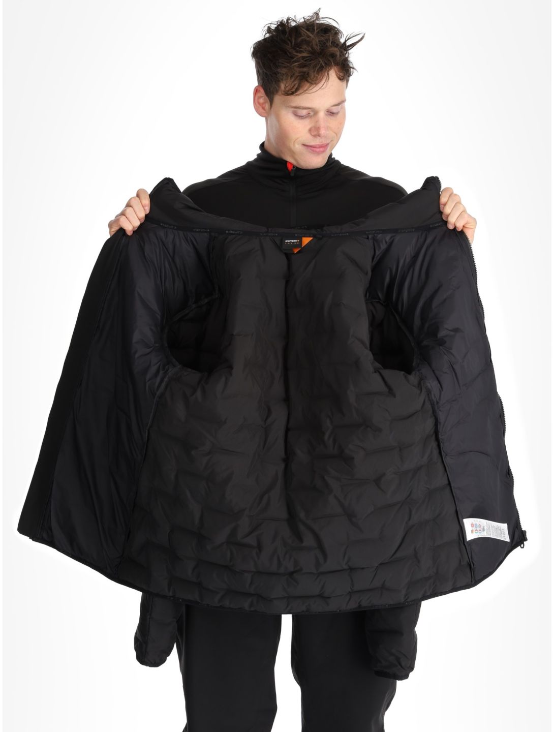 Icepeak, Frontier AA Jas gevoerd heren Black Zwart 