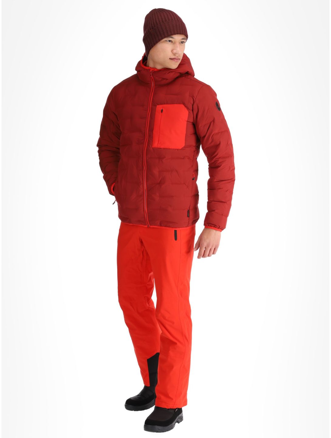 Icepeak, Frontier AA Jas gevoerd heren Cranberry Rood 