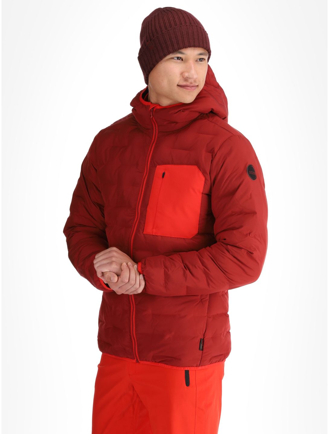 Icepeak, Frontier AA Jas gevoerd heren Cranberry Rood 