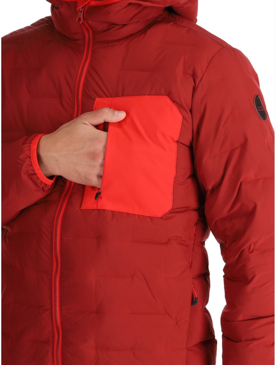 Icepeak, Frontier AA Jas gevoerd heren Cranberry Rood 