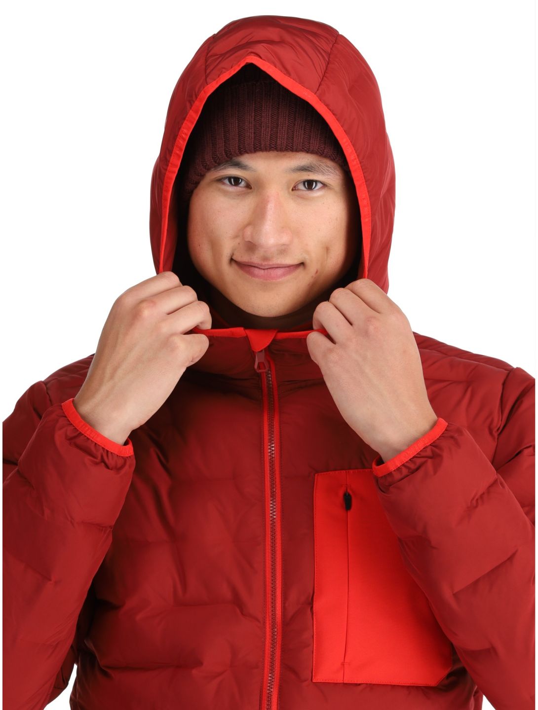 Icepeak, Frontier AA Jas gevoerd heren Cranberry Rood 