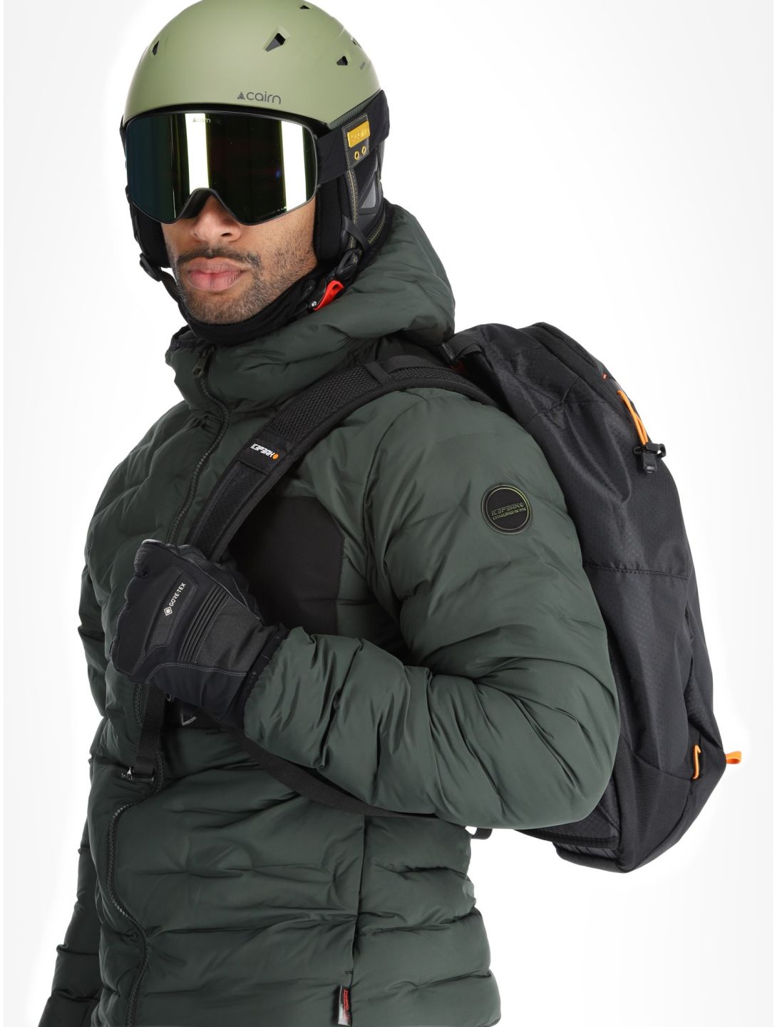 Icepeak, Frontier AA Jas gevoerd heren Dark Olive Groen 