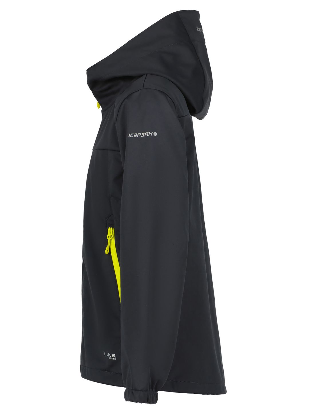 Icepeak, Kline JR softshell ski-jas kinderen Anthracite grijs 