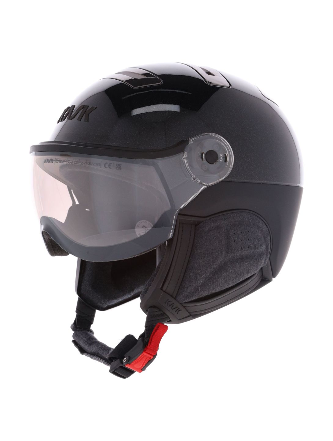 Kask, Piuma-R Chrome Visor OA Vizierhelmen unisex Black Zwart 