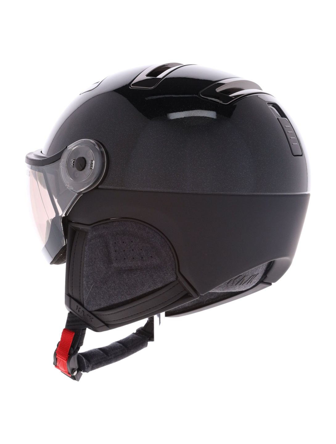 Kask, Piuma-R Chrome Visor OA Vizierhelmen unisex Black Zwart 