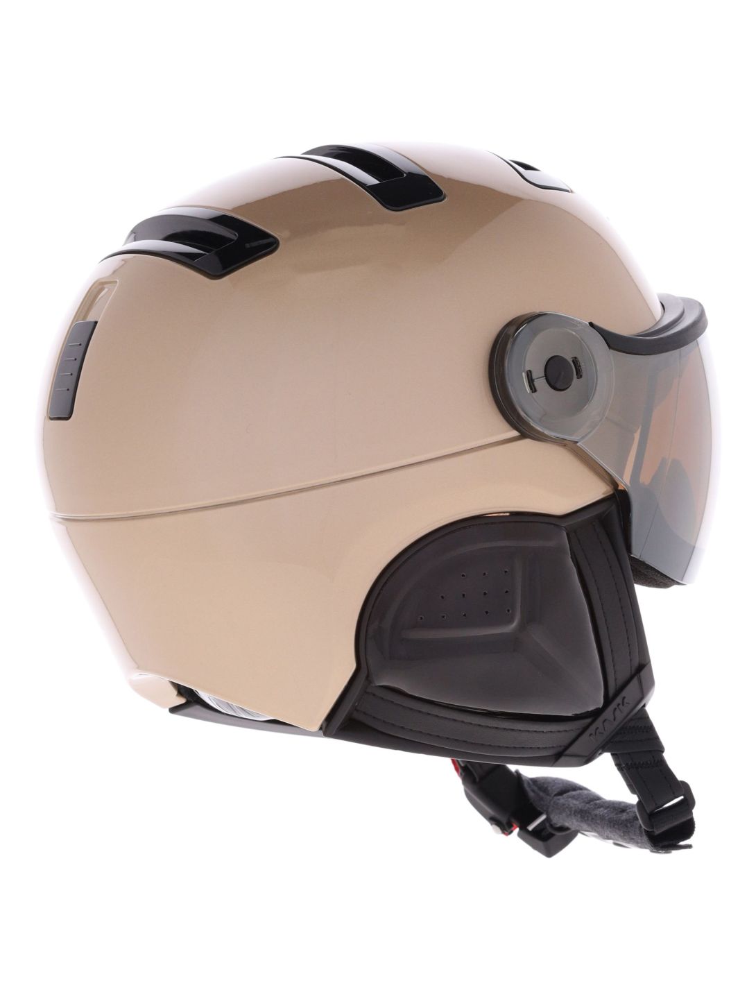 Kask, Piuma-R Treasure skihelm met vizier unisex Gold goud 