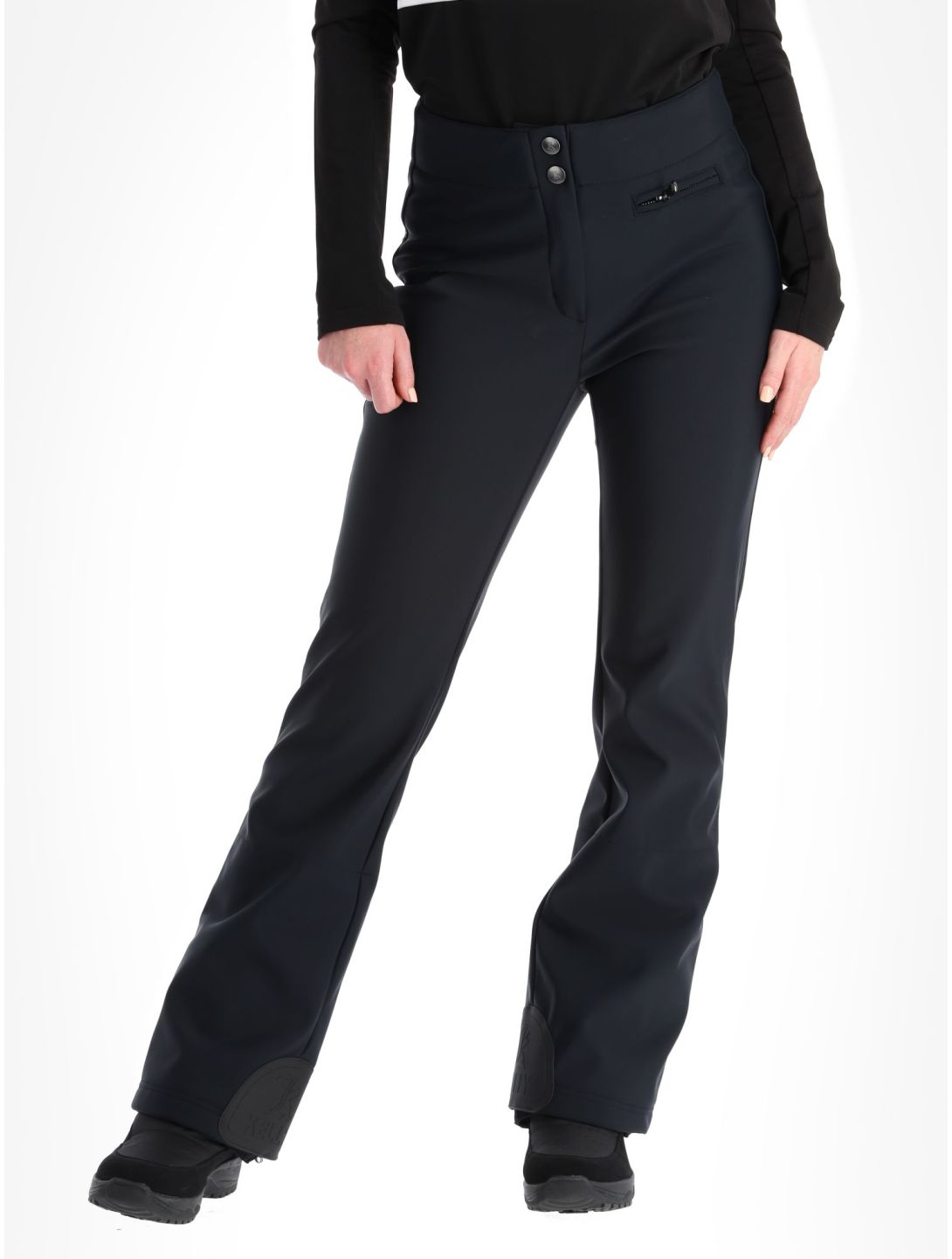 Kelly, Liz softshell skibroek dames Black zwart 