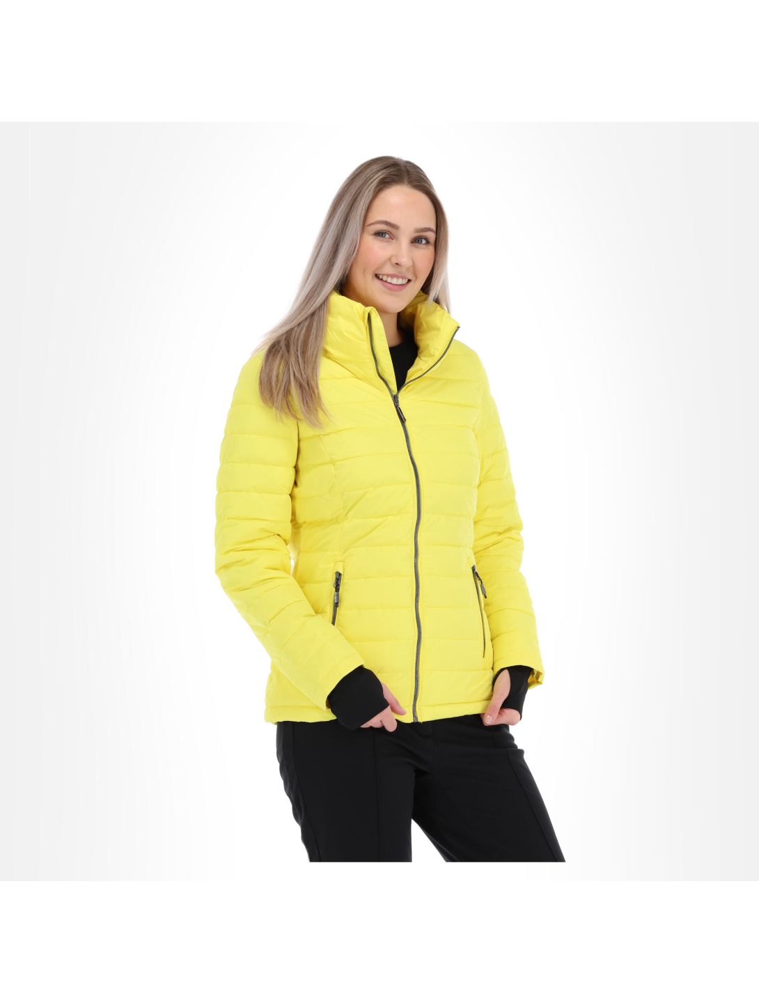 Killtec, Atka Wmn Quilted Ski Jckt F ski-jas dames Geel