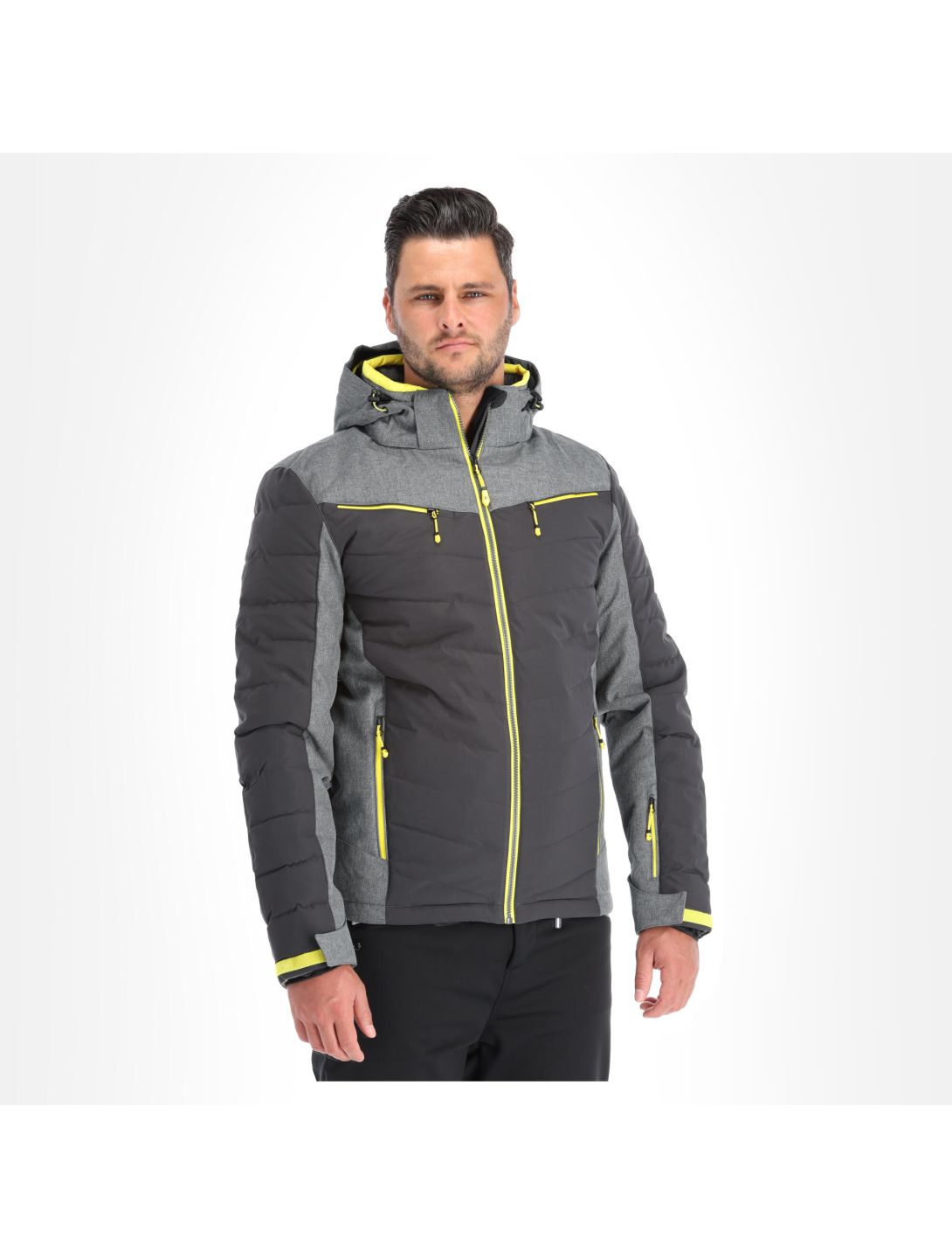 Killtec, Savognin Mn Jckt ski-jas plus size heren Grijs/Zwart