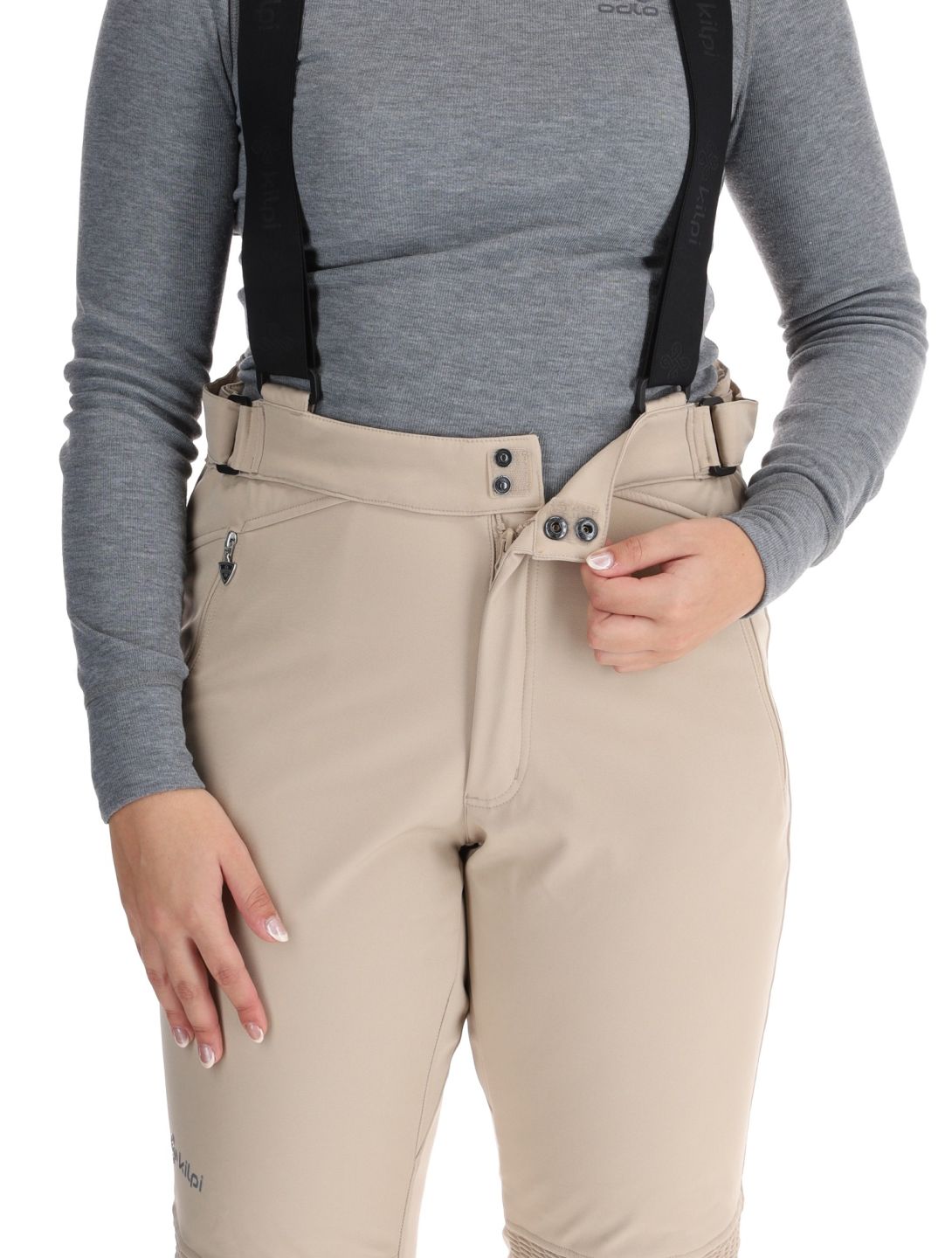 Kilpi, DIONE BC Skibroek Softshell dames Beige Beige 