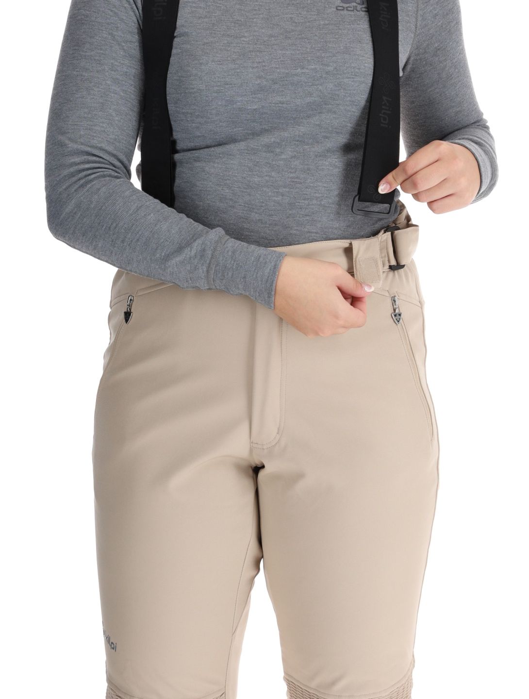 Kilpi, DIONE BC Skibroek Softshell dames Beige Beige 