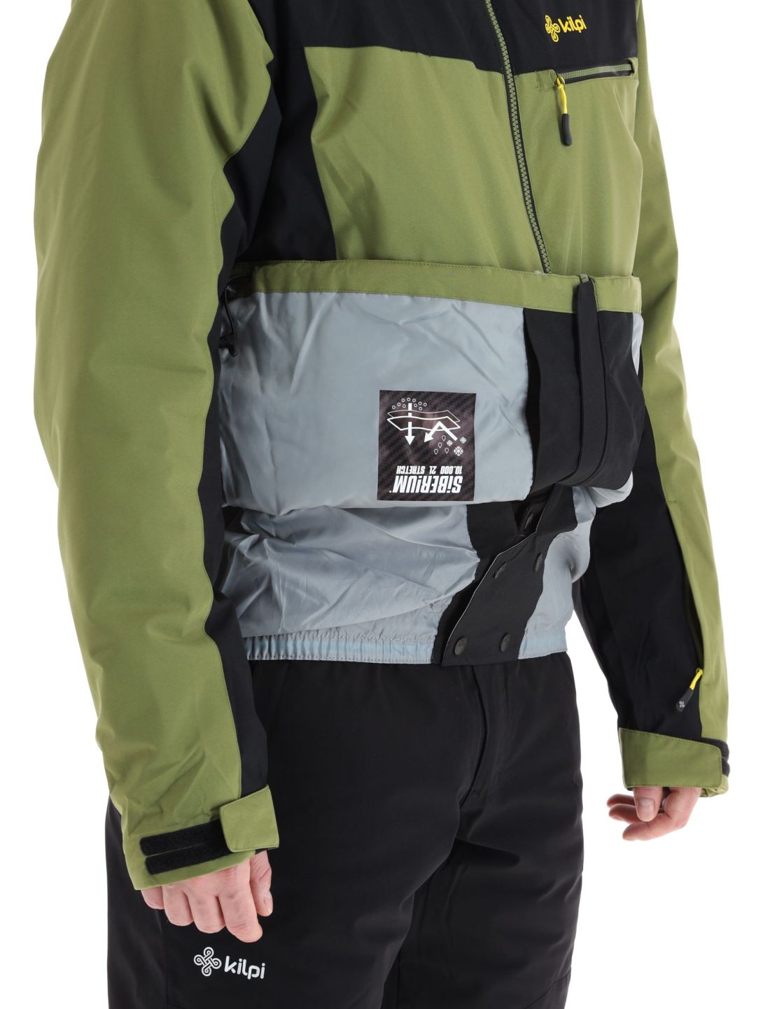 Kilpi, Flip-m ski-jas grote maten heren Green groen, zwart 