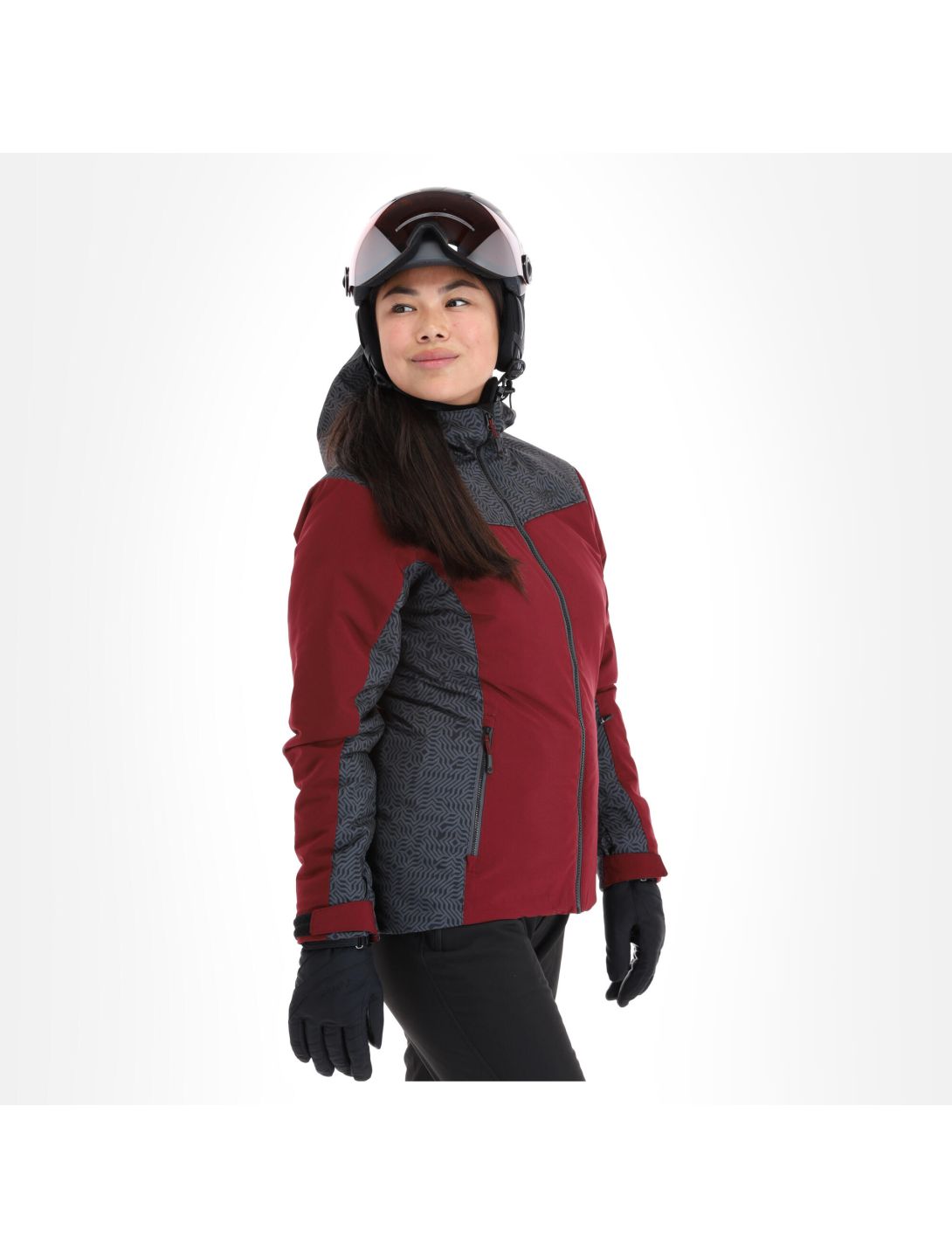 Kilpi, Flip-W ski-jas dames dark rood 