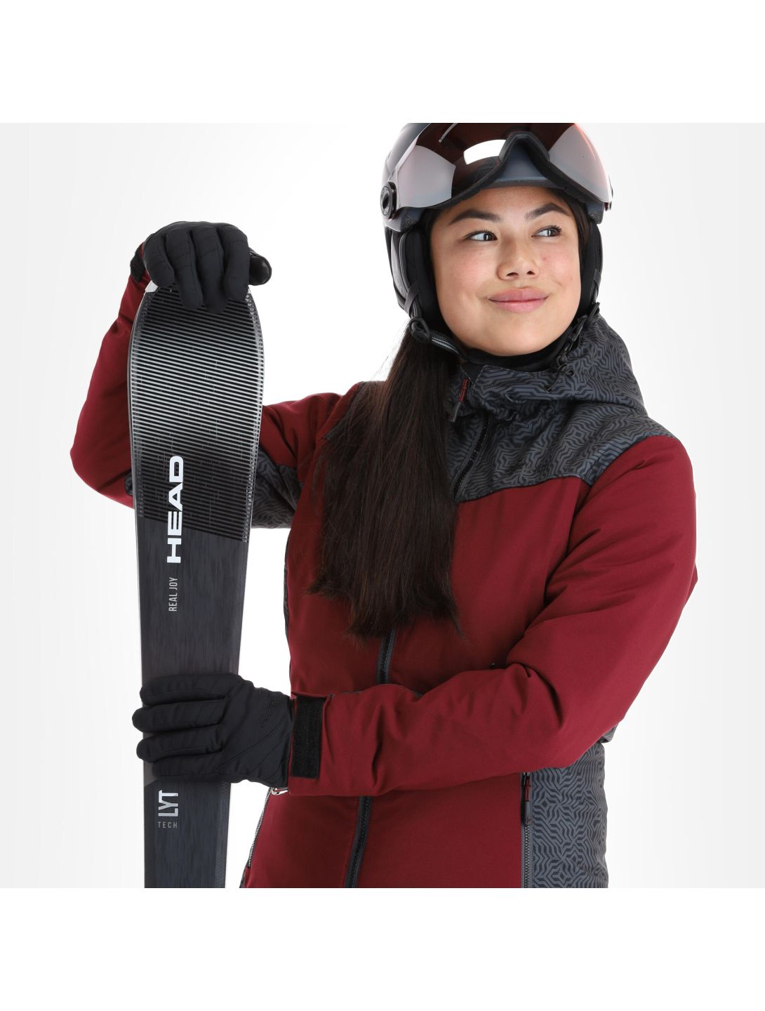 Kilpi, Flip-W ski-jas dames dark rood 