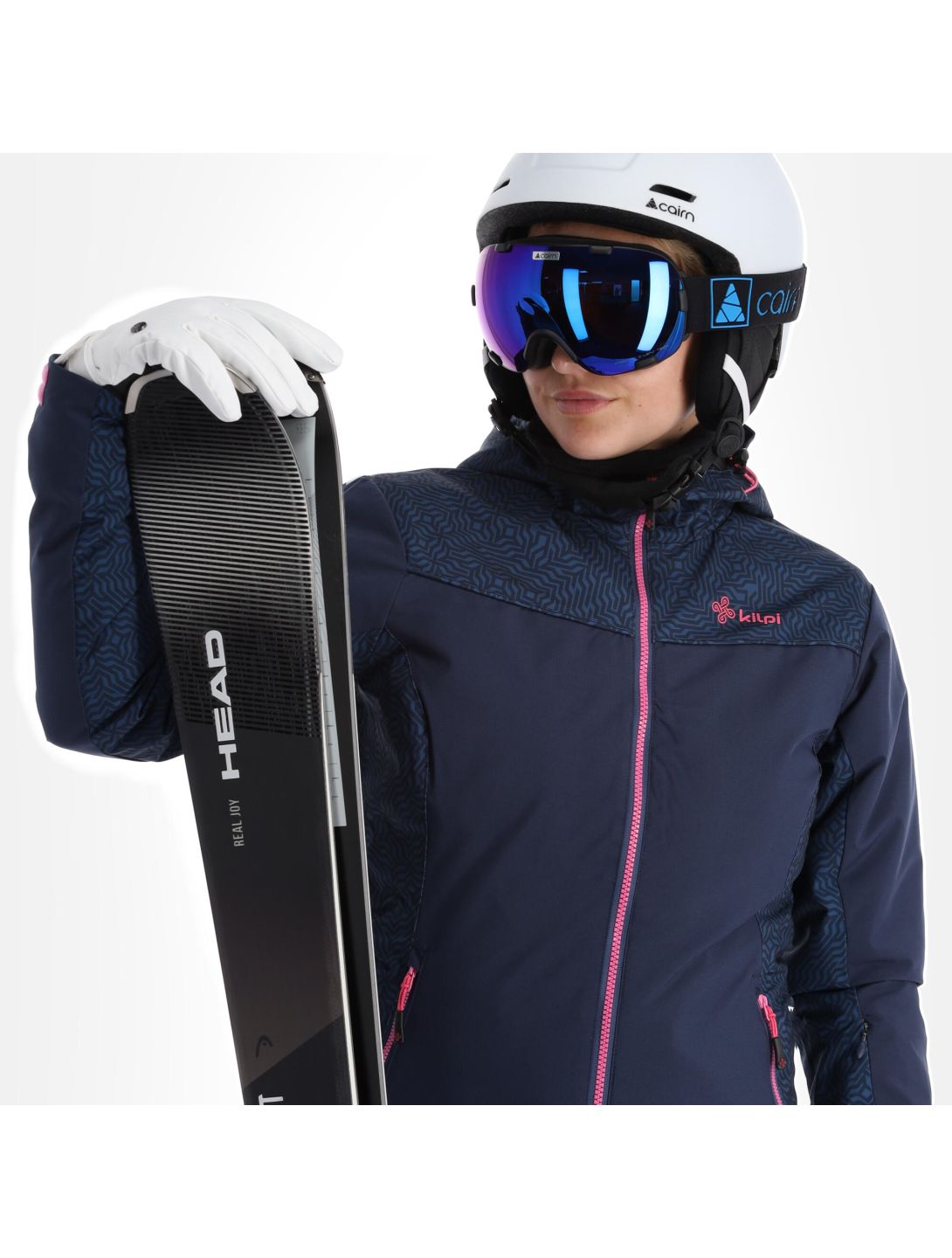 Kilpi, Flip-W ski-jas grote maten dames dark blauw 