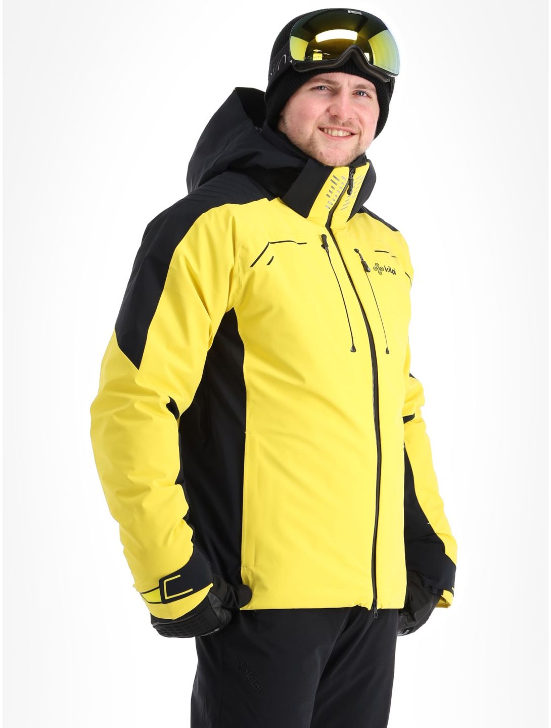 Kilpi, Hyder-M ski-jas heren Yellow geel, zwart 