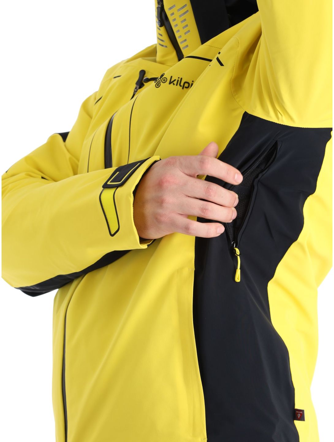 Kilpi, Hyder-M ski-jas heren Yellow geel, zwart 