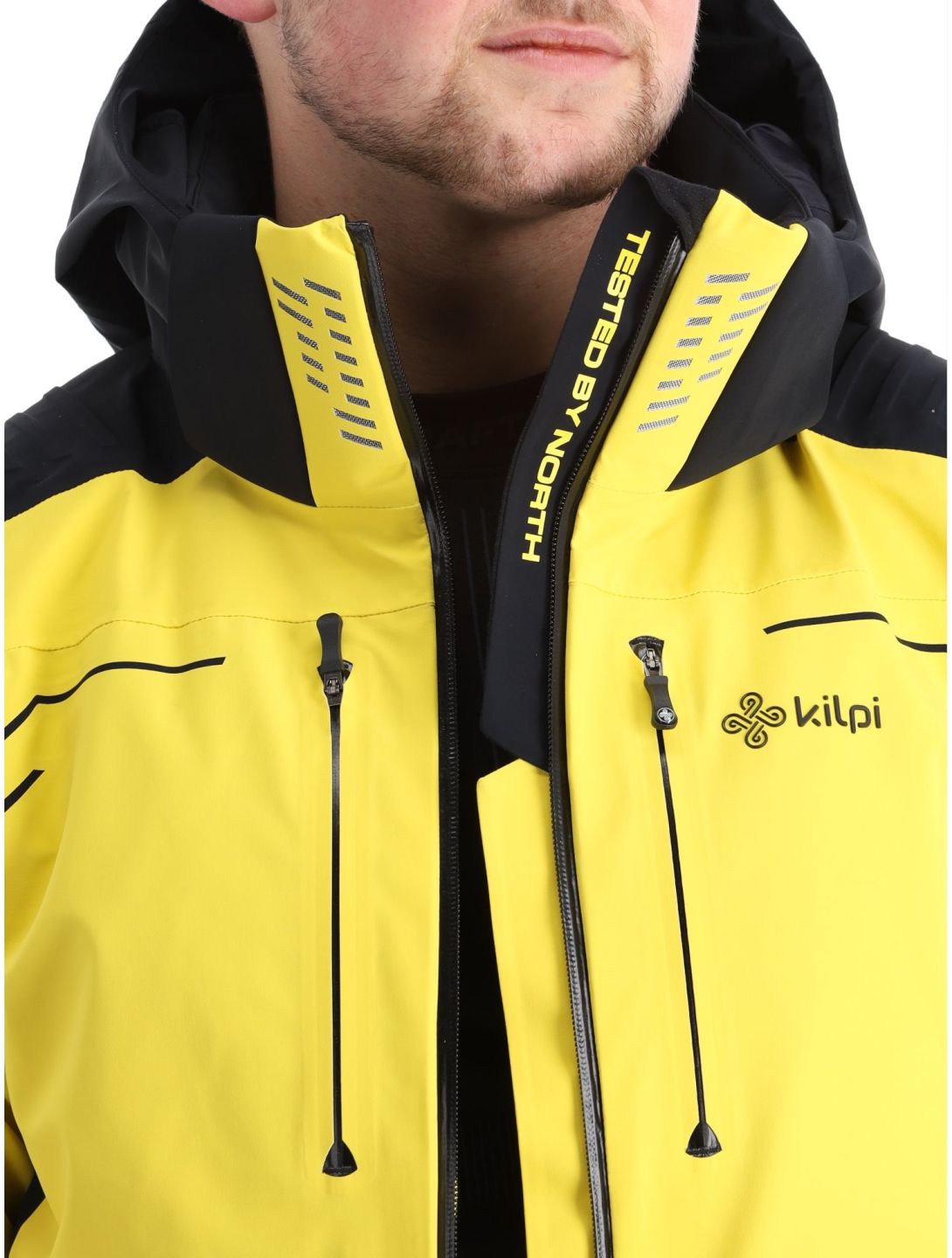 Kilpi, Hyder-M ski-jas heren Yellow geel, zwart 