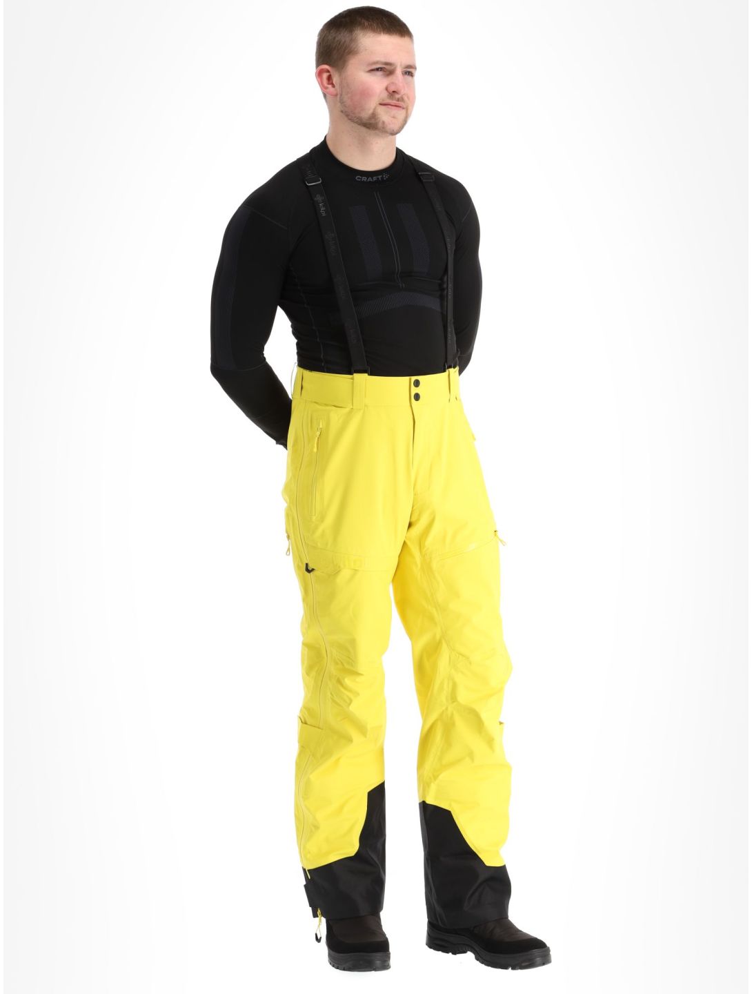 Kilpi, Lazzaro-M hardshell skibroek heren Yellow geel 