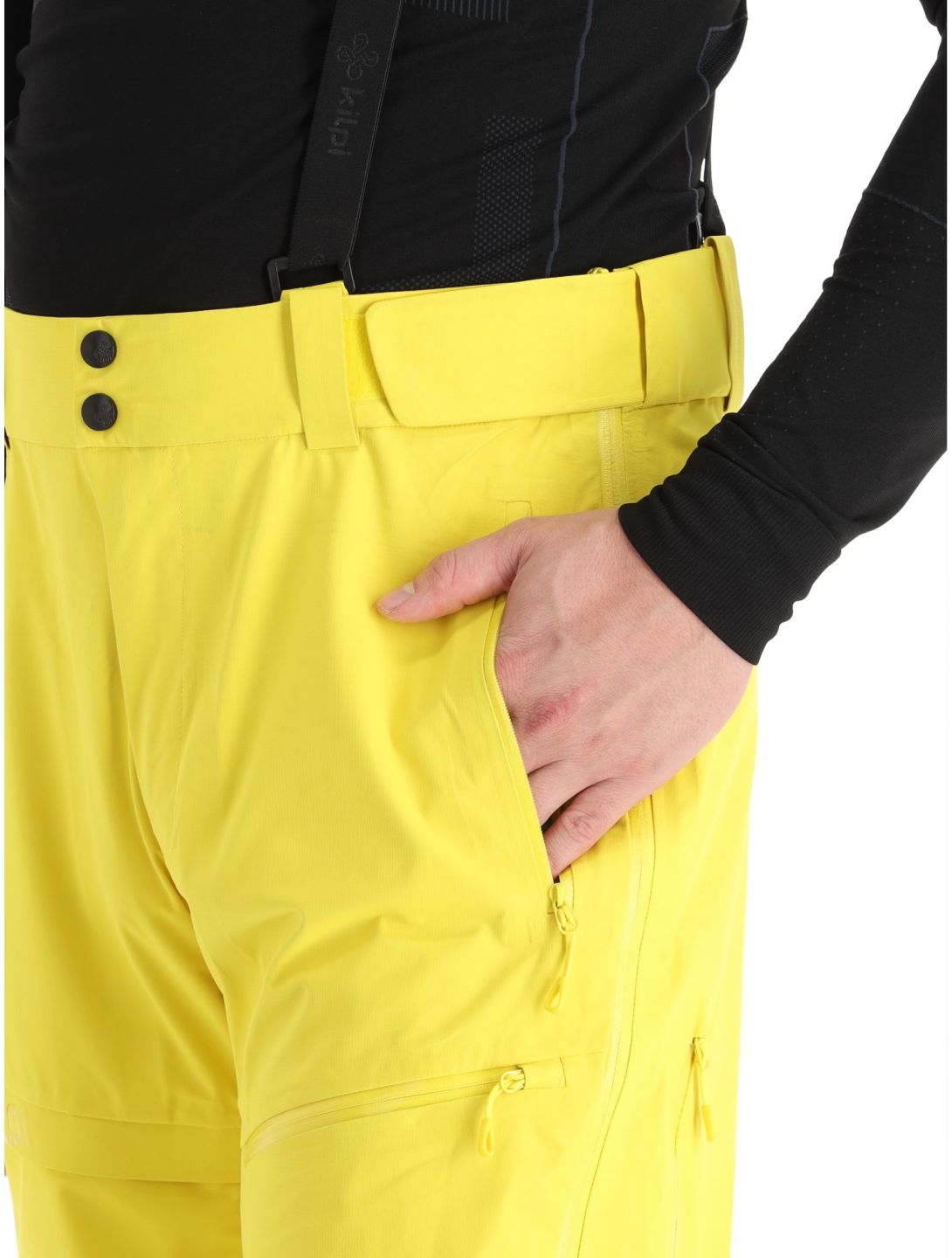 Kilpi, Lazzaro-M hardshell skibroek heren Yellow geel 