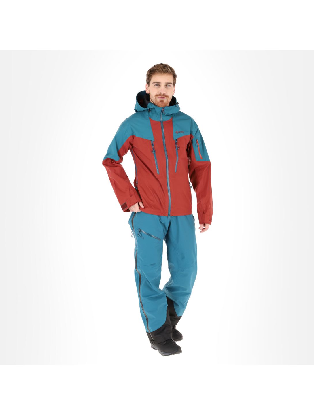 Kilpi, Lexay-M hardshell ski-jas heren dark Rood