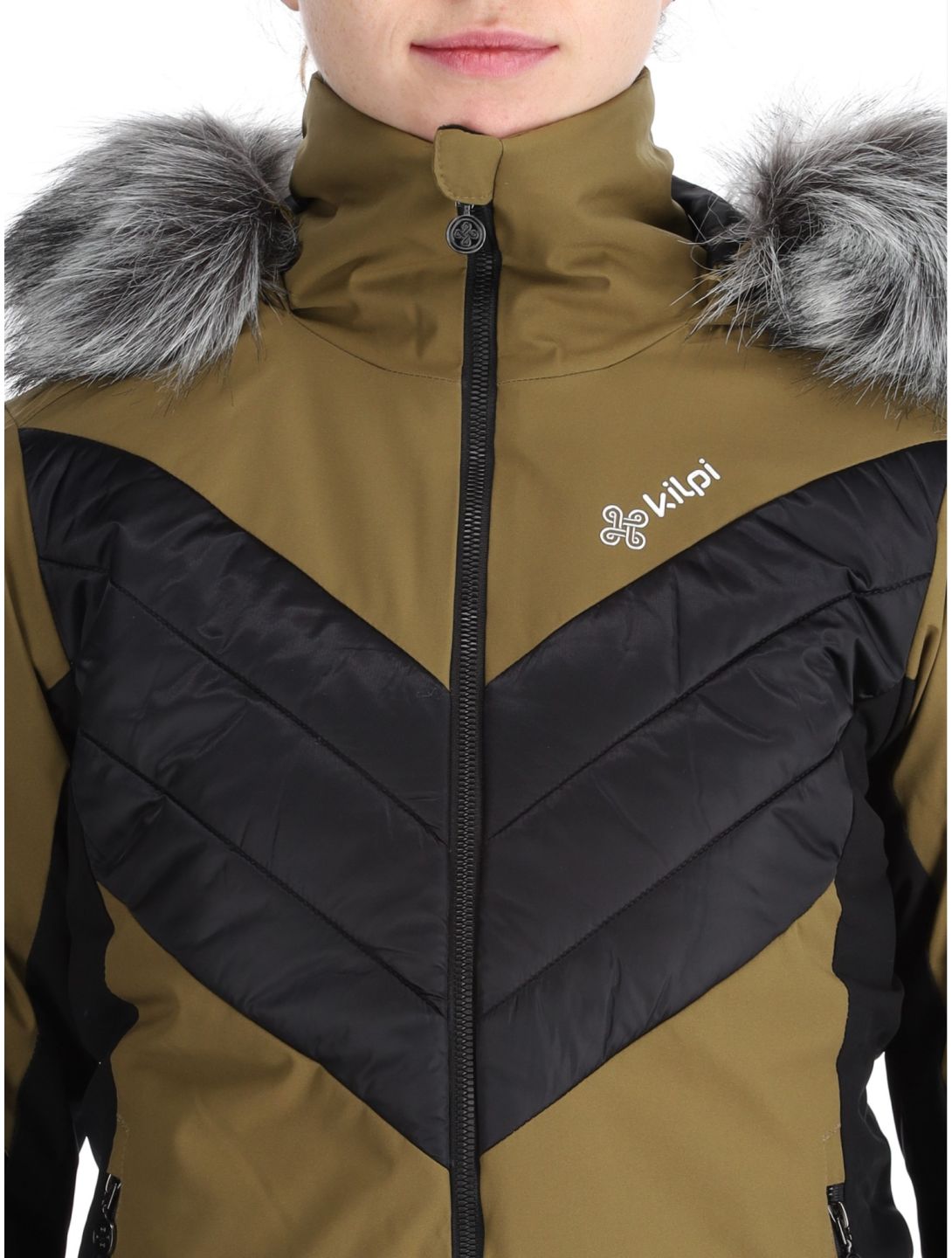 Kilpi, Lin ski-jas dames Khaki groen, zwart 