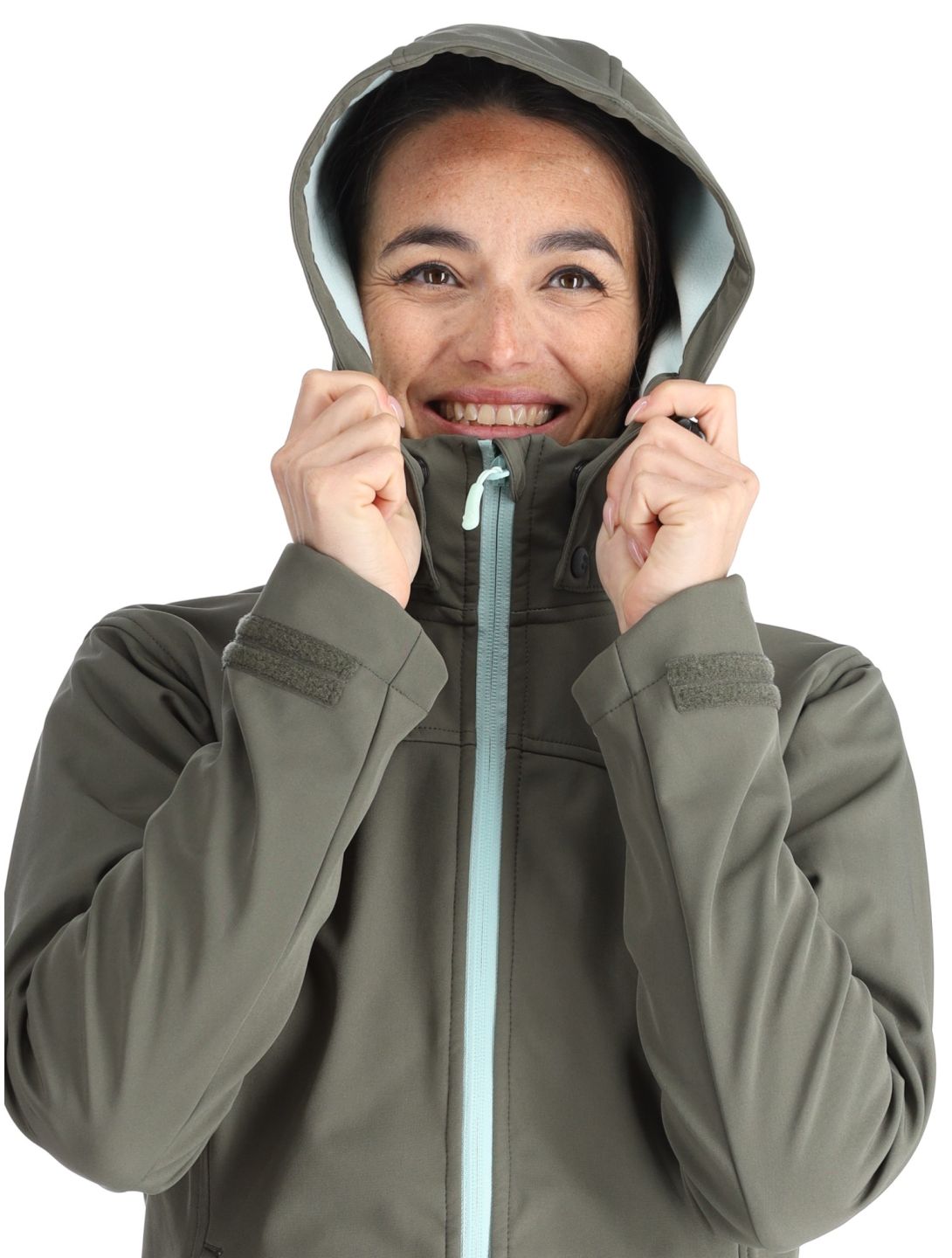 Kilpi, Ravia softshell ski-jas dames Dark Green groen 