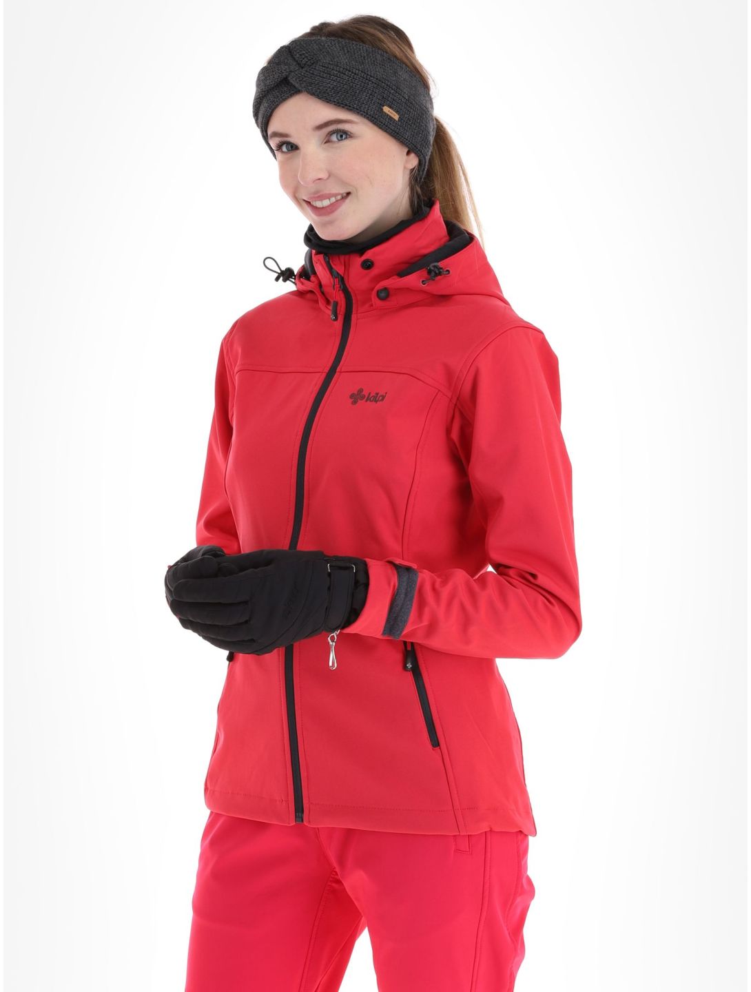 Kilpi, Ravia-w softshell ski-jas grote maten dames Pink roze 