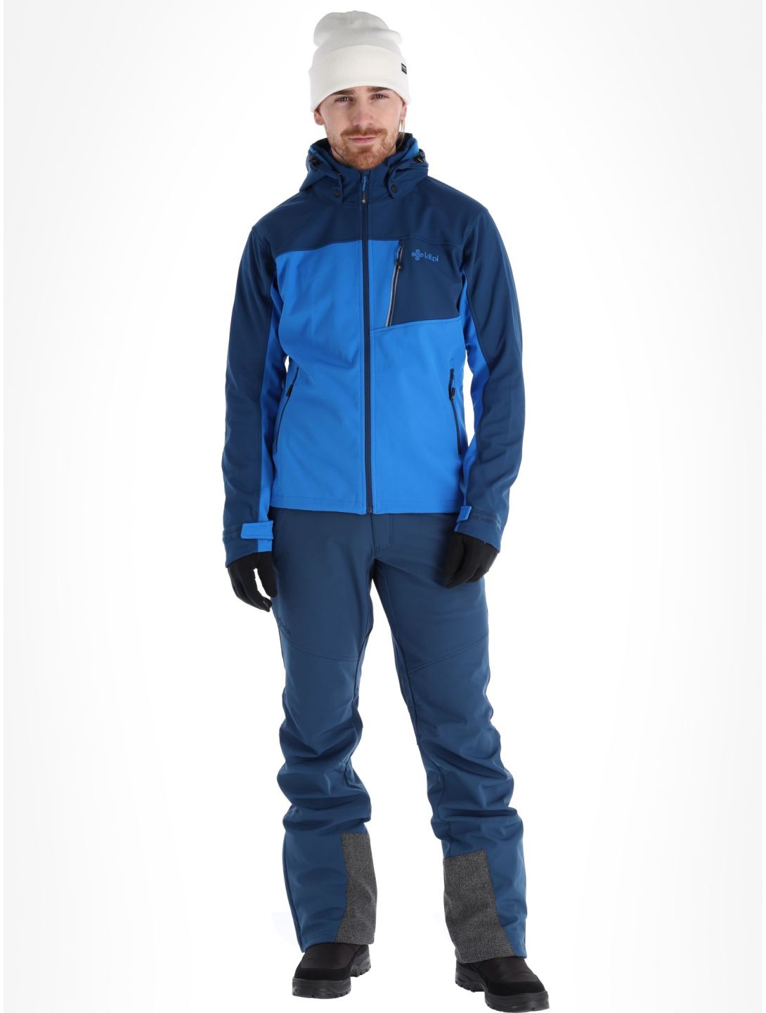 Kilpi, Ravio-m softshell ski-jas grote maten heren Blue blauw 