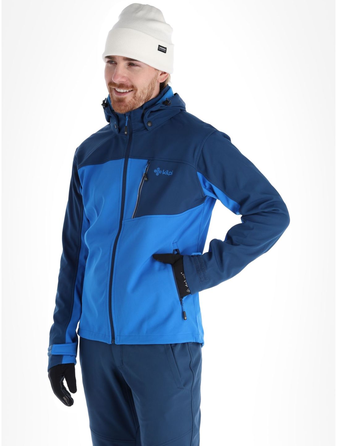 Kilpi, Ravio-m softshell ski-jas grote maten heren Blue blauw 